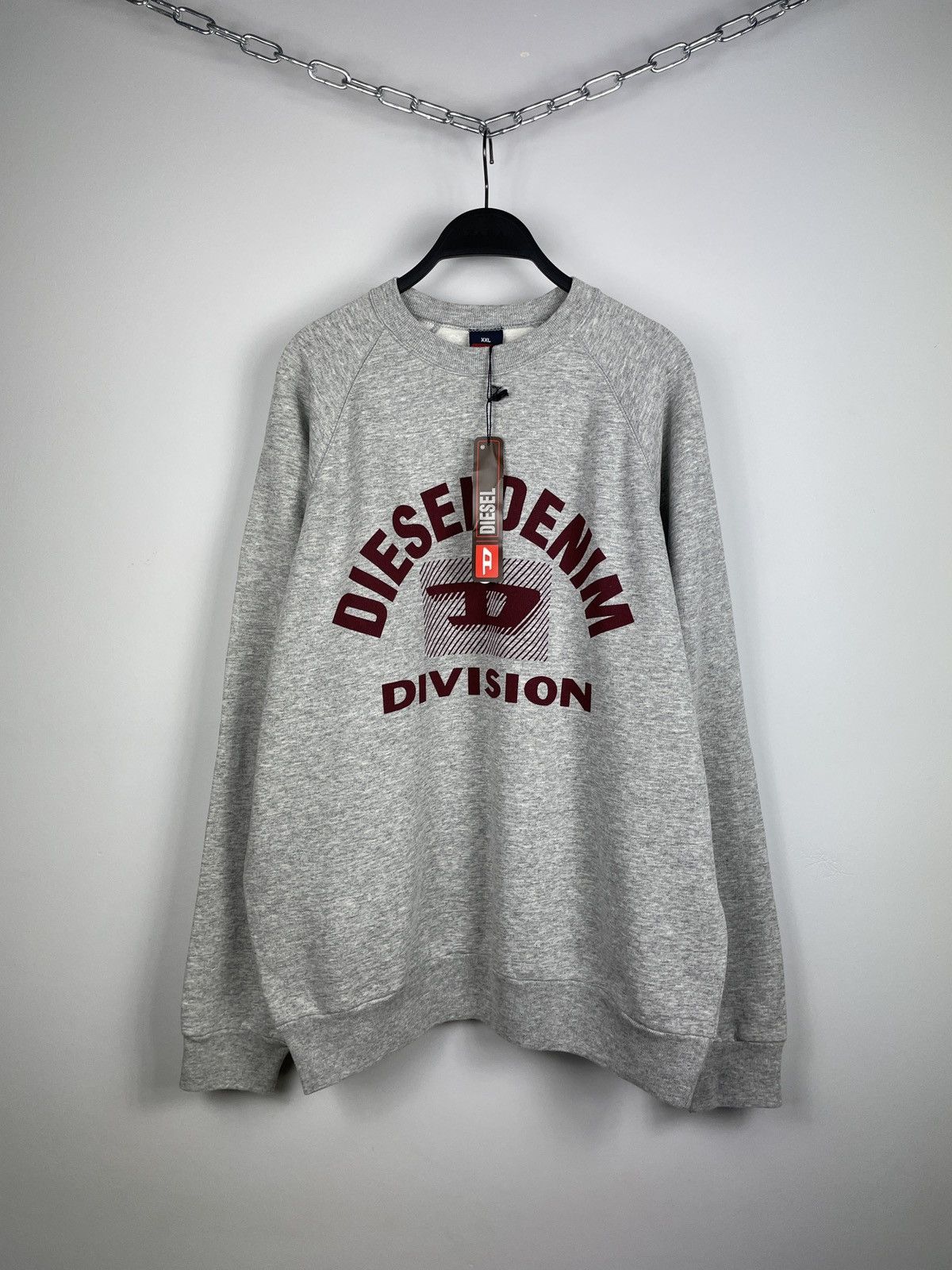 Diesel × Vintage New!!! Vintage Diesel Division Y2K Sweatshirt Size US XXL / EU 58 / 5 - 1 Thumbnail
