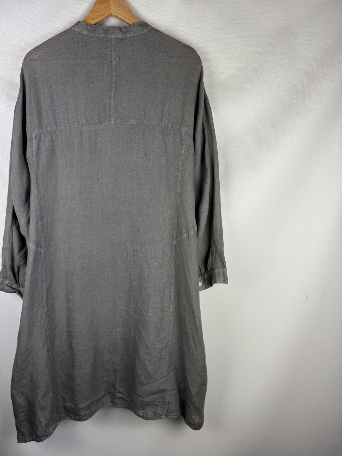 120% Lino 120% Lino Long Sleeve Linen Button Up Lagenlook Shirt Dress Size XL / US 12-14 / IT 48-50 - 15 Thumbnail