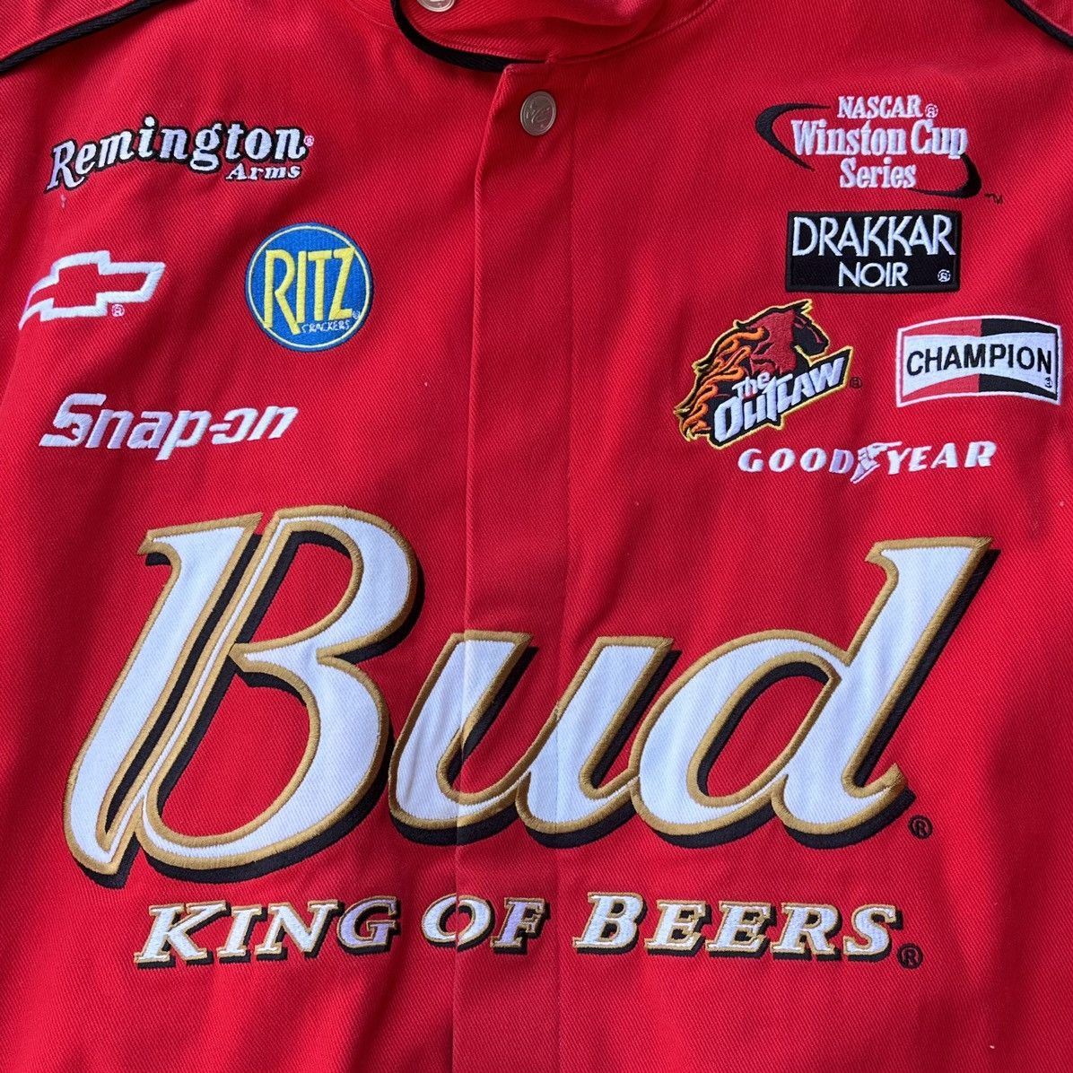 Chase Authentics × Vintage Vintage Dale Earnhardt Budweiser nascar jacket Size US XXL / EU 58 / 5 - 4 Thumbnail