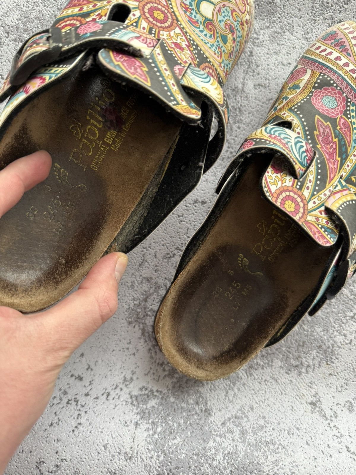 Birkenstock × Vintage Vintage Birkenstock Boston x Papillio Sandals Size US 8 / IT 38 - 11 Thumbnail