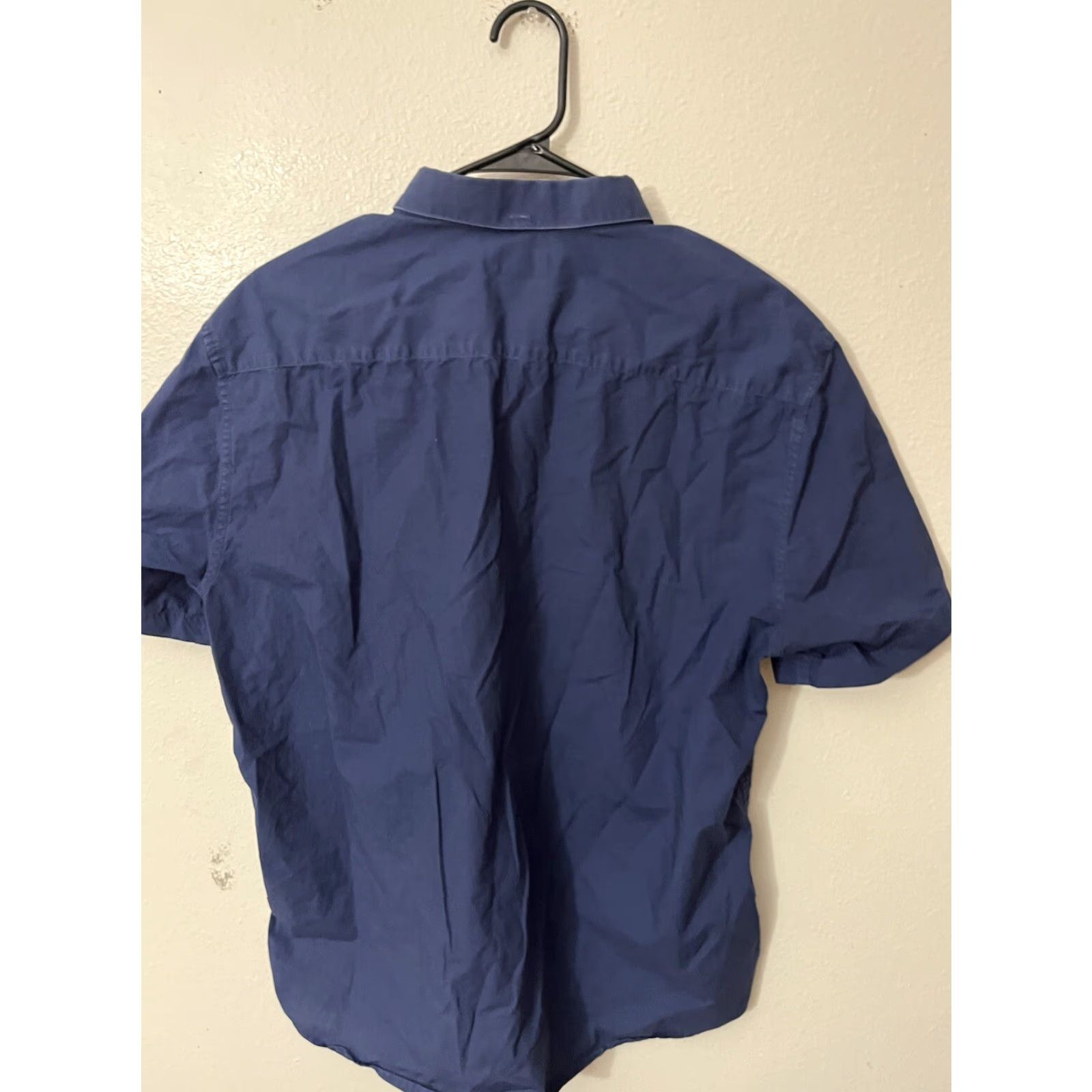H&M H&M Shirt XL Blue Short Sleeve Button-Down Regular Fit Mens Size US XL / EU 56 / 4 - 3 Thumbnail