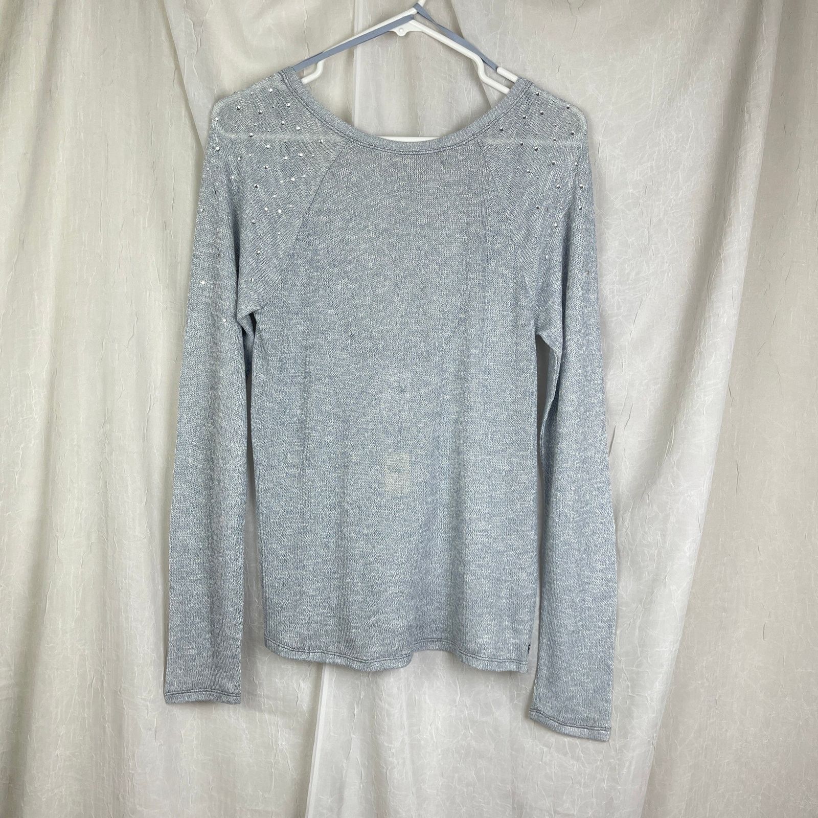 Pink Victoria’s Secret PINK Light Gray Scoop Back Slouchy Sweater Size XS / US 0-2 / IT 36-38 - 11 Thumbnail