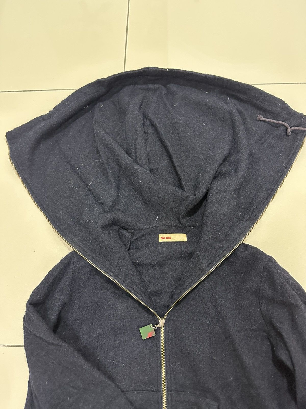 Issey Miyake Rare Ne-net Issey Miyake High Neck Wool Jacket Design Size US M / EU 48-50 / 2 - 5 Thumbnail