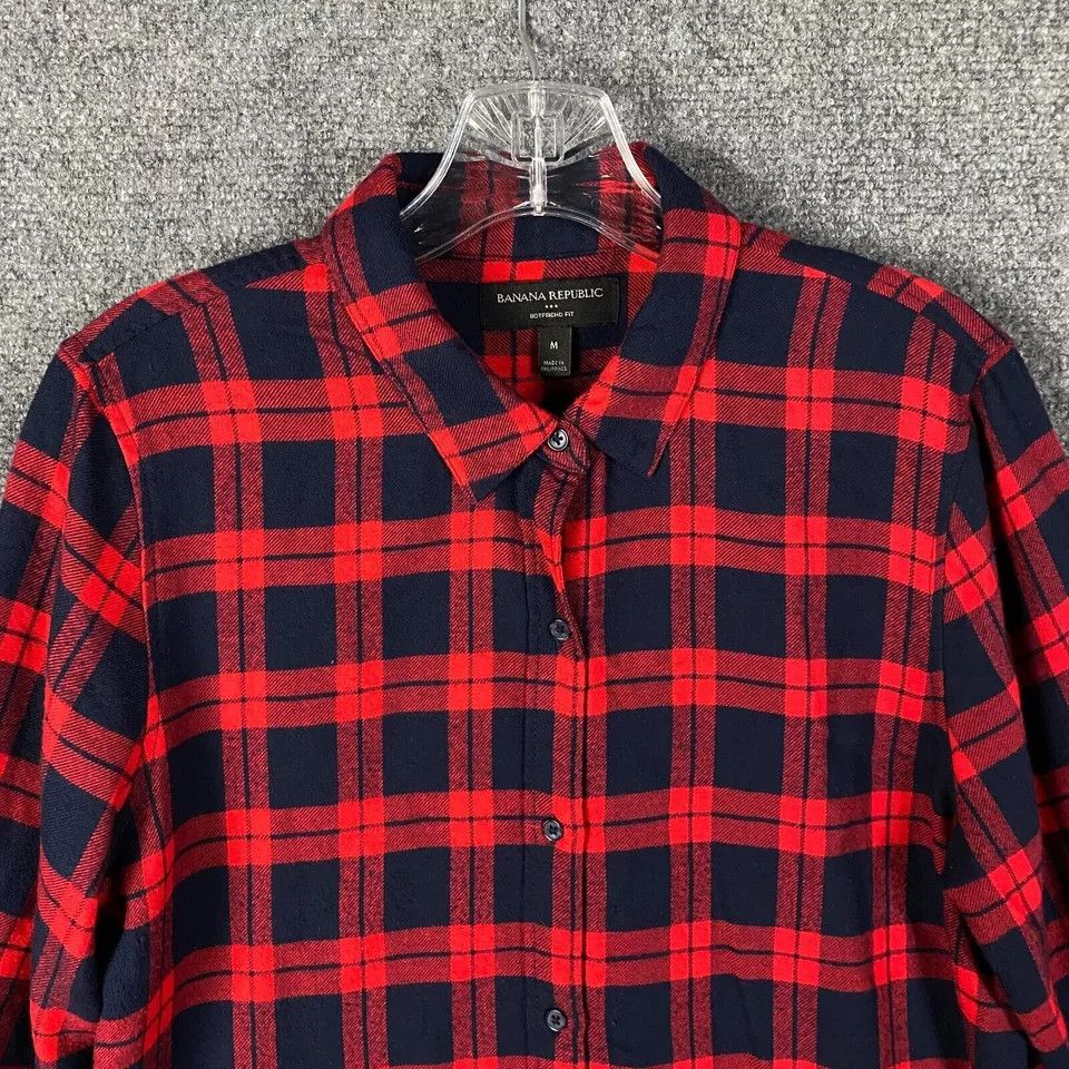 Banana Republic Banana Republic Button Up Top Women's Medium Boyfriend Fit Size M / US 6-8 / IT 42-44 - 2 Thumbnail