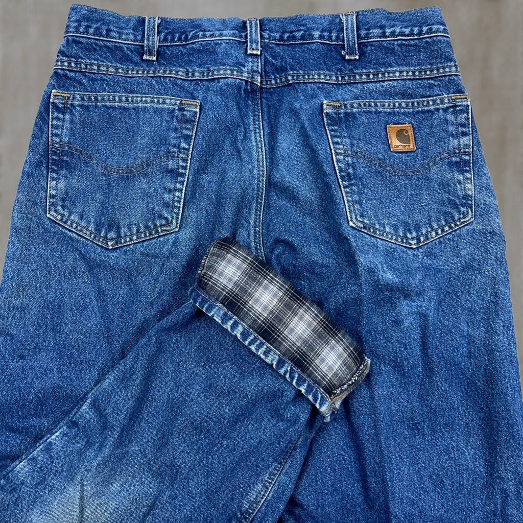 Carhartt Carhartt Jeans Mens 34x31 Blue Relaxed Fit 5-Pocket Denim Straight Leg Workwear Worn Vintage No Size US 34 / EU 50 - 1 Thumbnail