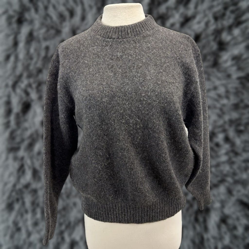 Vintage VINTAGE L.L. Bean Wool Blend Sweater Women’s XL Grey Mock Neck 80s Pullover USA Womens Size XL / US 12-14 / IT 48-50 - 1 Thumbnail