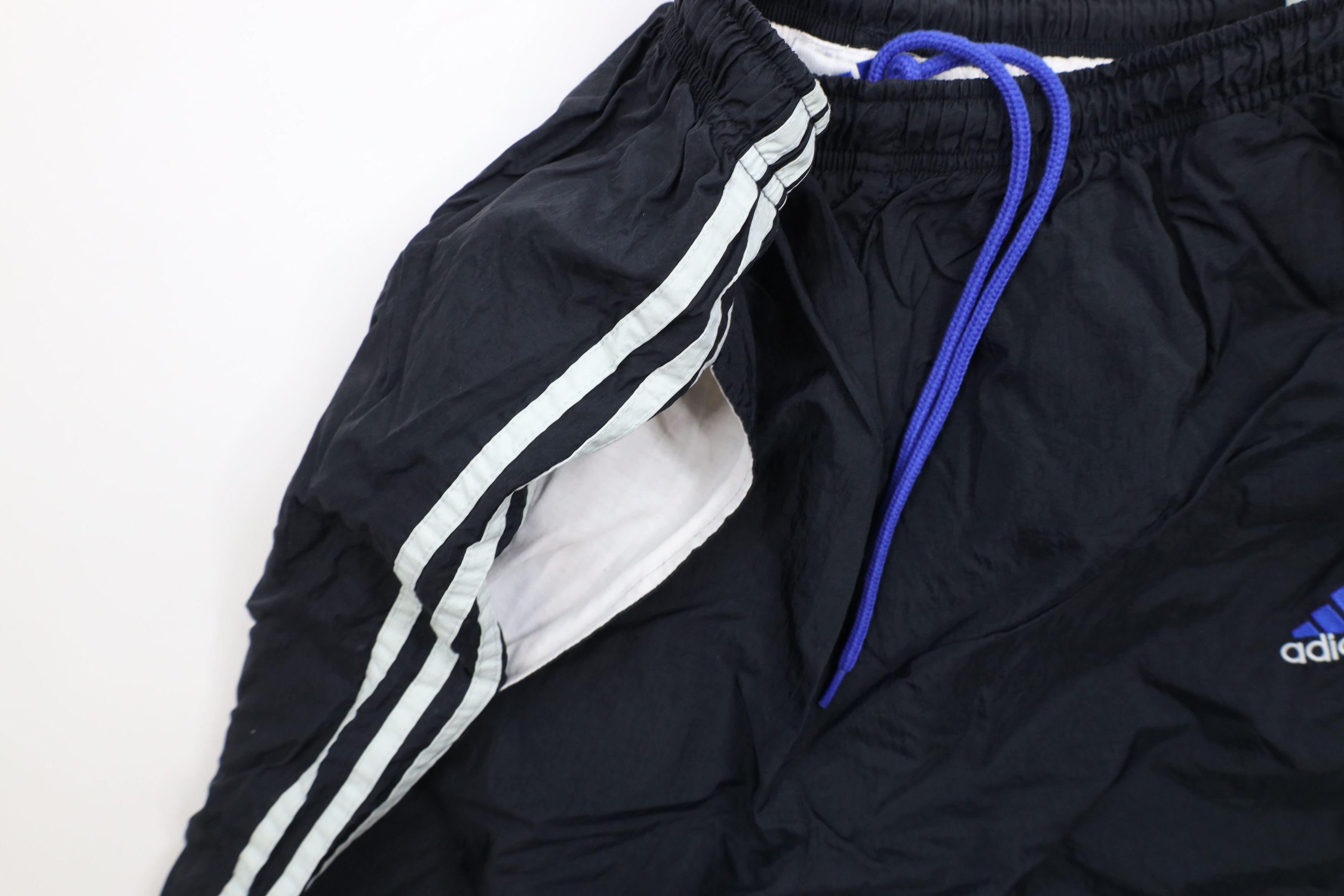 Adidas × Vintage Vintage 90s Adidas Striped Lined Windbreaker Joggers Pants Size 28" / US 6 / IT 42 - 8 Thumbnail