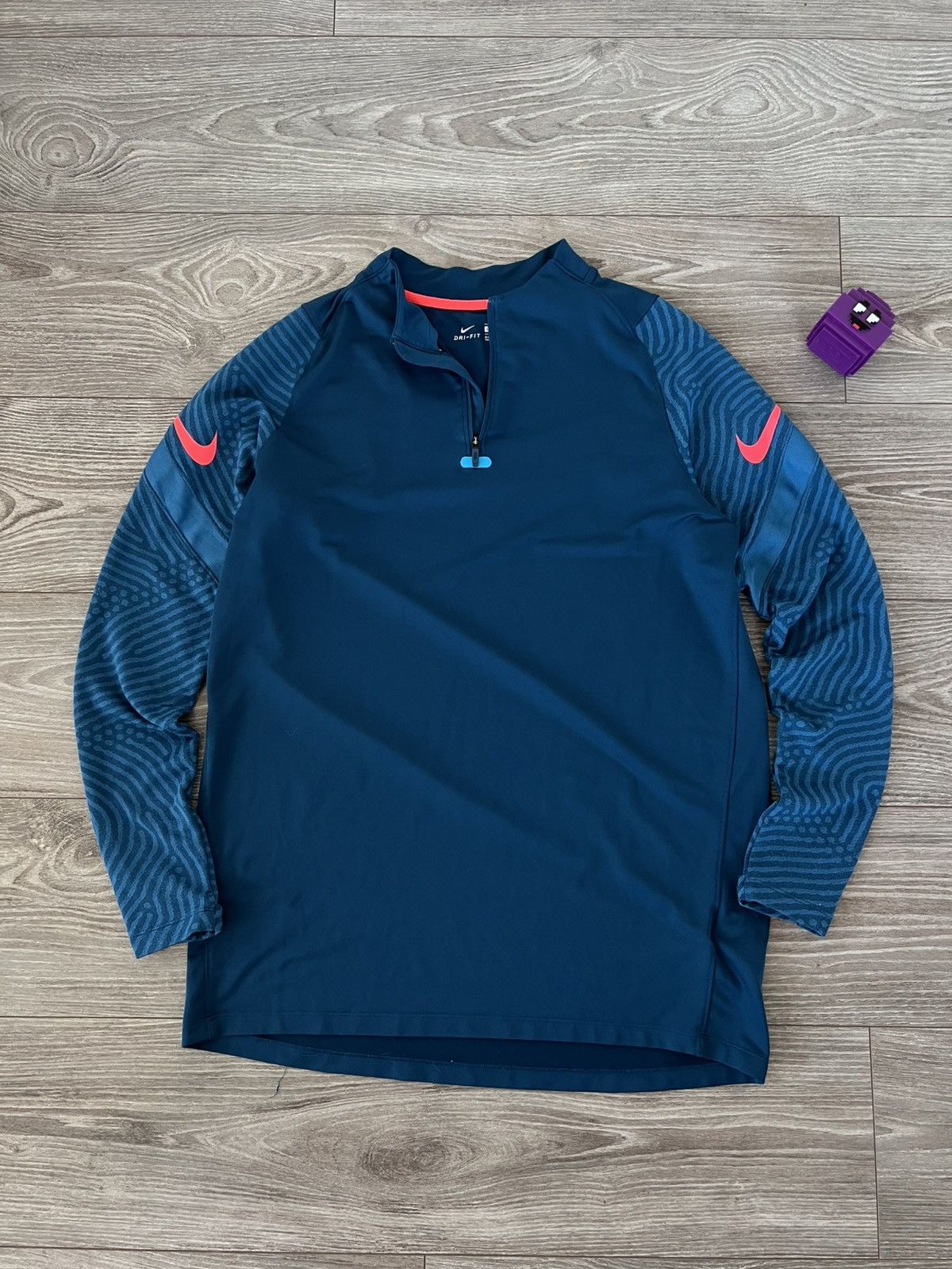 Nike Nike Dry-Fit Football Strike Drill Training 1/3 Zip Shirt Size US L / EU 52-54 / 3 - 1 Thumbnail