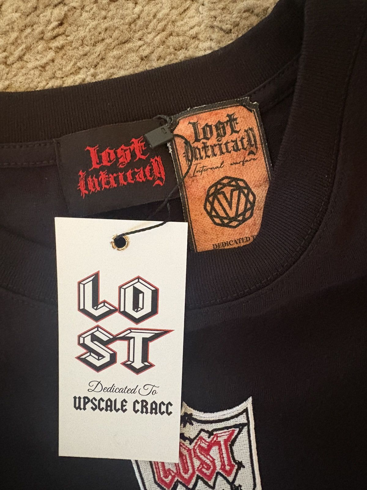 LOST INTRICACY Lost Intricacy NY Designer Black Skull Jersey Style Shirt Size US L / EU 52-54 / 3 - 3 Thumbnail