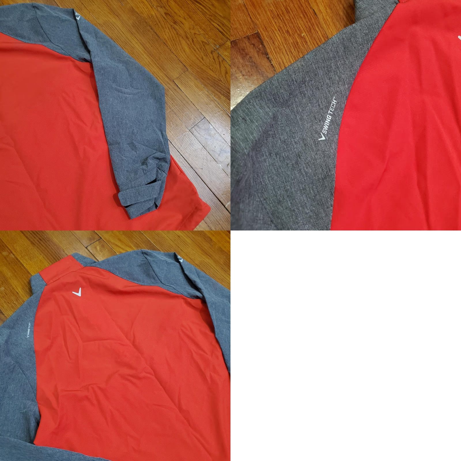 Callaway Callaway Weather Series Jacket Mens M Red Gray 1/4 Zip Windbreaker Golf Softshell Closeout? Size US M / EU 48-50 / 2 - 9 Thumbnail
