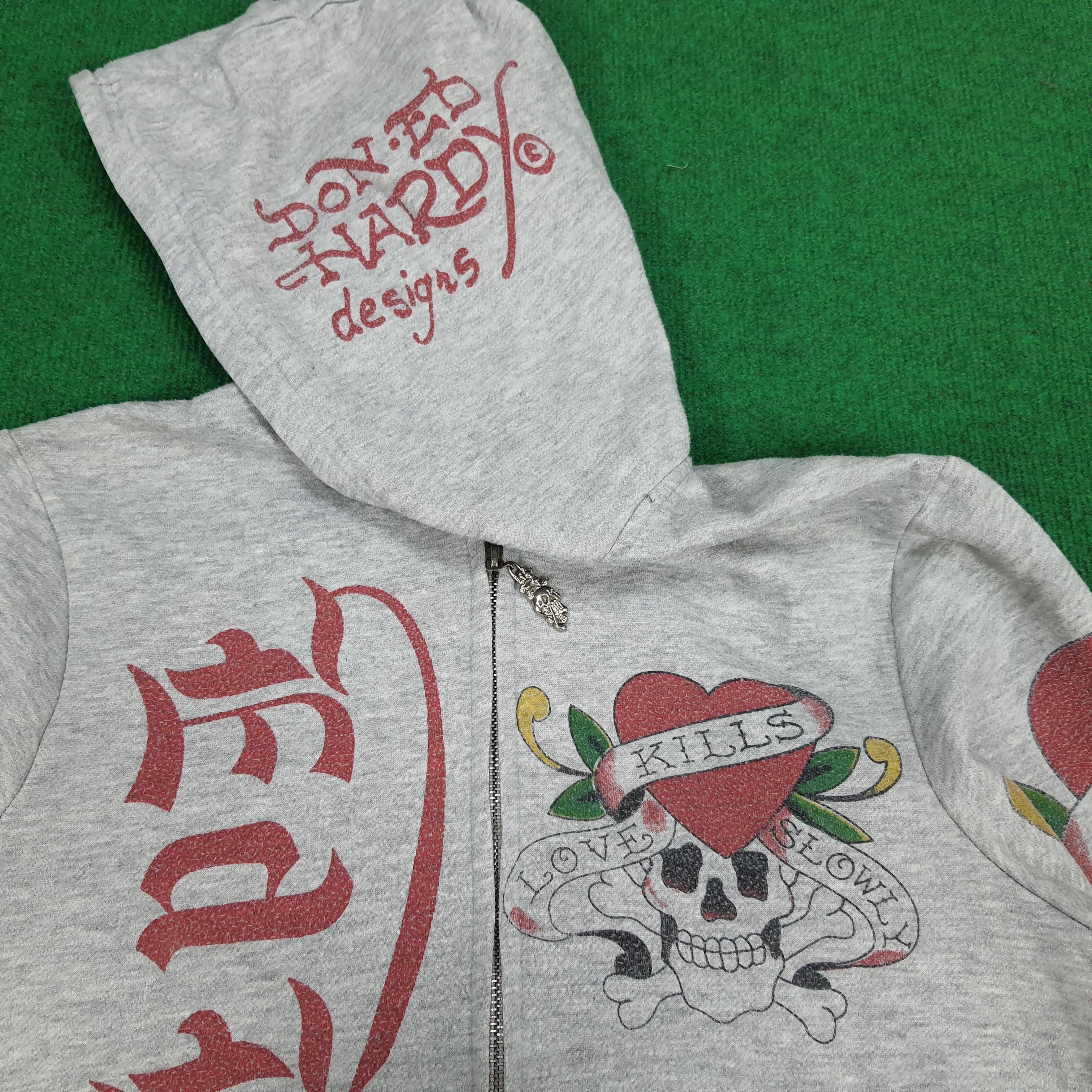 Christian Audigier × Ed Hardy × Vintage Vintage Christian Audigier Ed Hardy Designer Hoodies Size US M / EU 48-50 / 2 - 5 Thumbnail