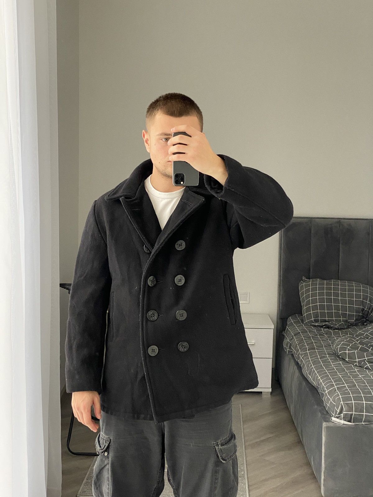 Schott Schott NYC Melton Wool Peacoat Size US S / EU 44-46 / 1 - 8 Thumbnail