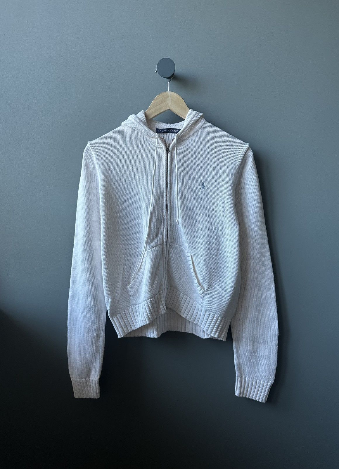Vintage Ralph Lauren Knit Hoodie Size L