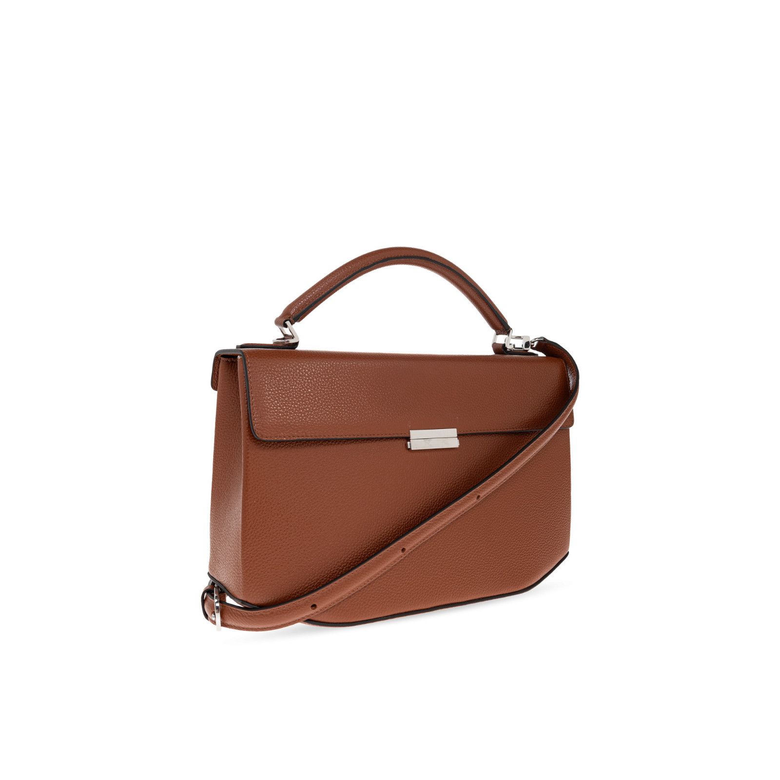 Toteme TOTEME Box Brown Leather Top Handle Bag New And Authentic Size ONE SIZE - 3 Thumbnail