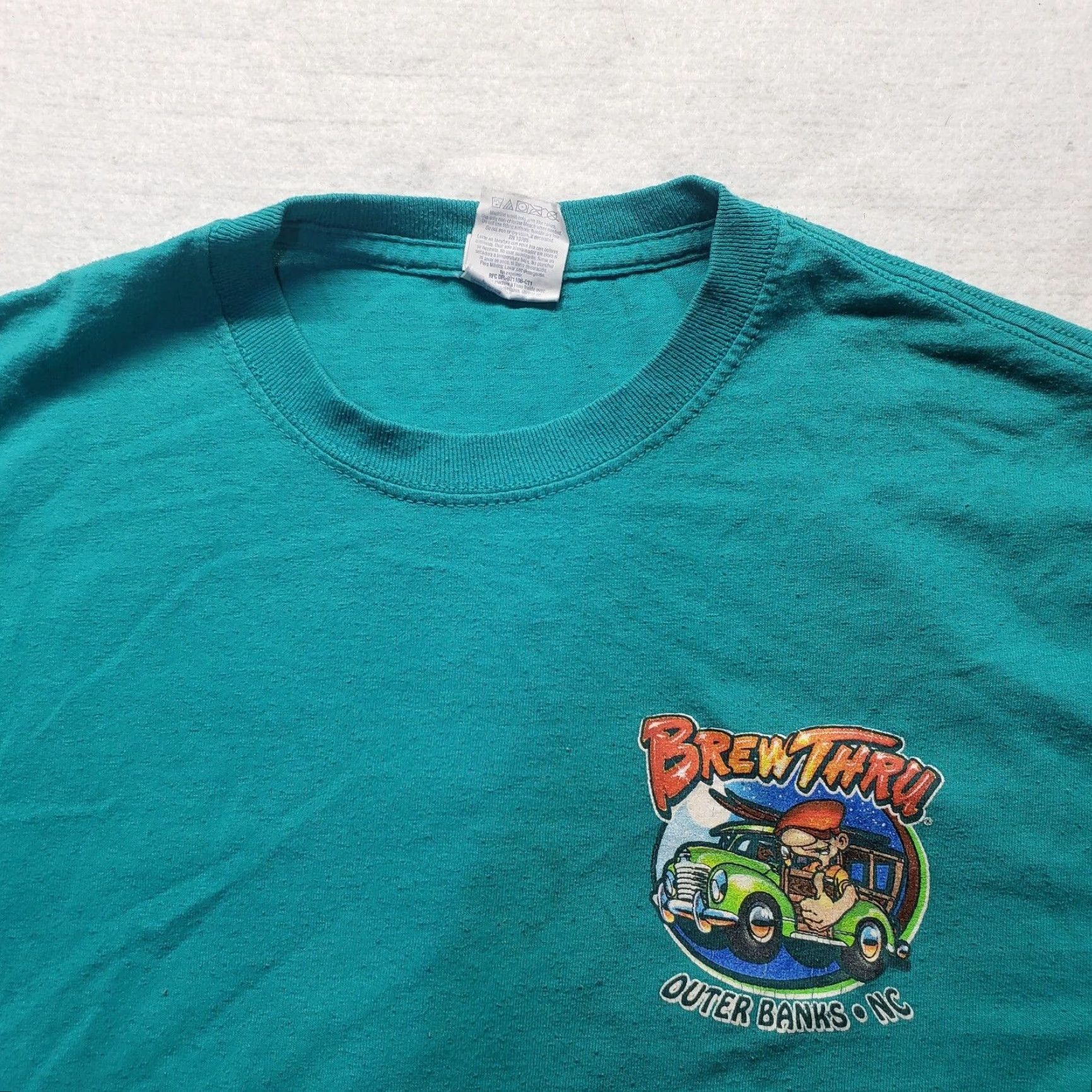 Gildan Brew Thru 40th Anniversary Shirt - Beach Classic Blue Adult Small Men’s S Limited Edition 2017 Gildan T-Shirt Size US S / EU 44-46 / 1 - 3 Thumbnail