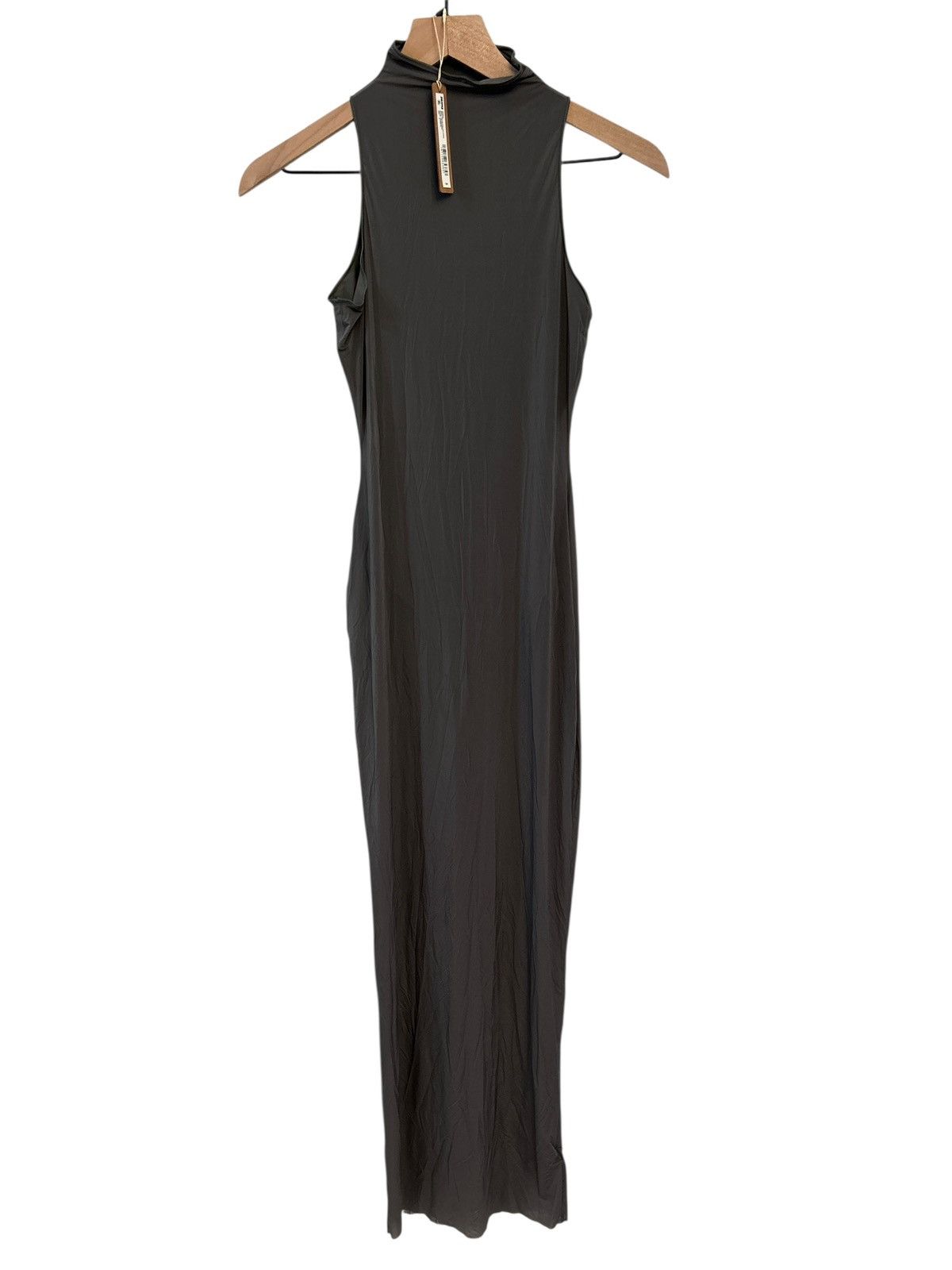 SKIMS NWT Skims Milky Sheer Mock Neck Long Dress Gunmetal Small Size S / US 4 / IT 40 - 7 Thumbnail