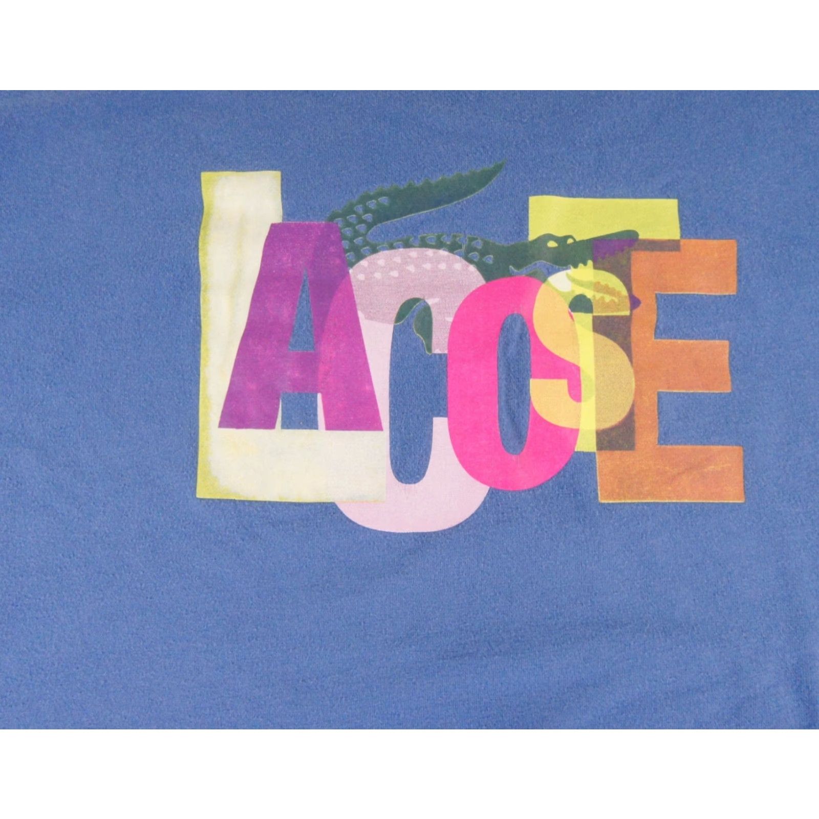 Lacoste VINTAGE Lacoste Shirt Mens 7 Blue Short Sleeve Crewneck Graphic Tee Adult Large Casual - Lacoste T-Shirt Mens Size 7 Blue Crew Neck Logo All Seasons Size US M / EU 48-50 / 2 - 2 Thumbnail