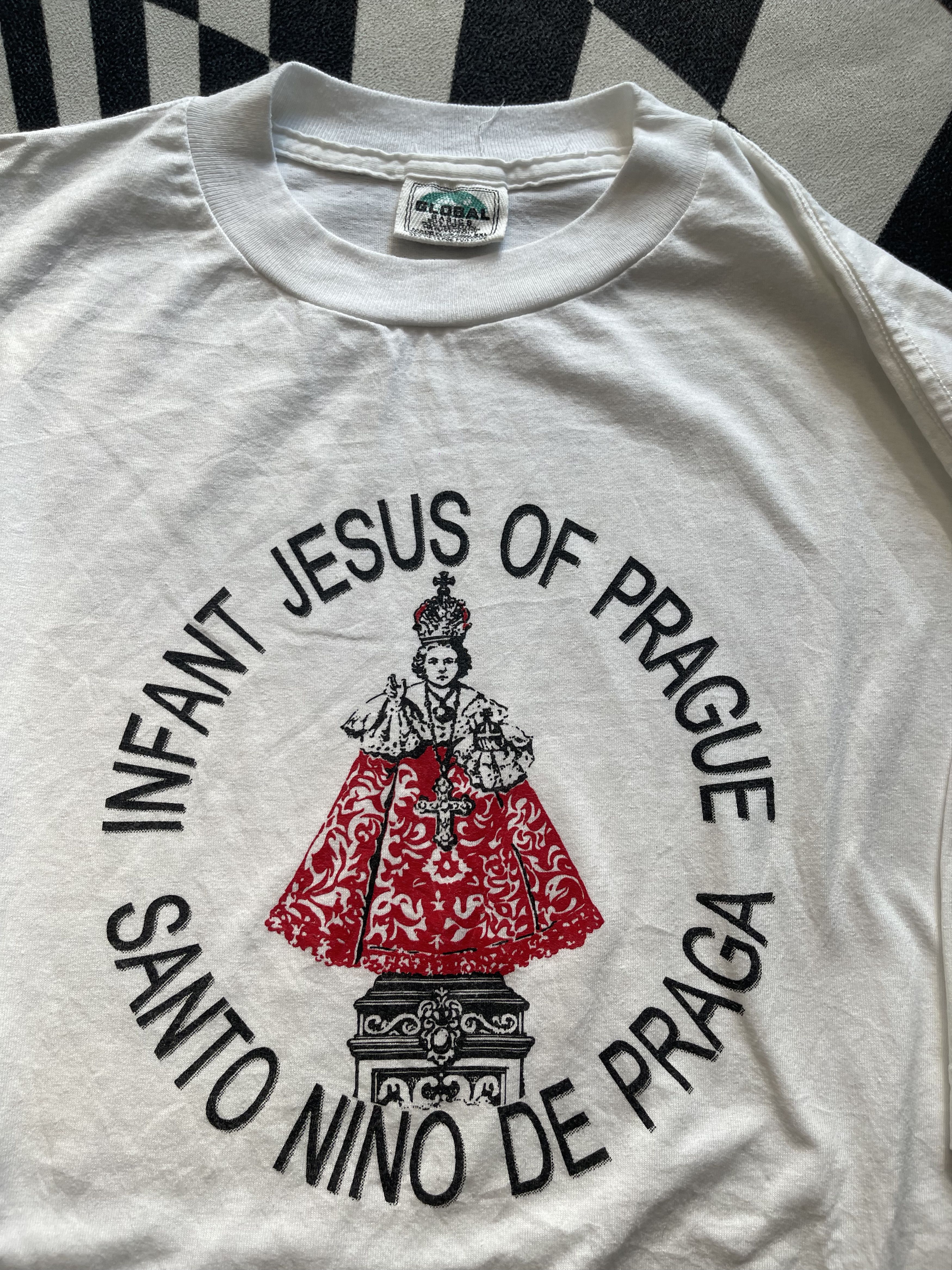 Vintage Vintage Infant Jesus of Prague T-Shirt Santo Niño 90s Size US XXL / EU 58 / 5 - 3 Thumbnail
