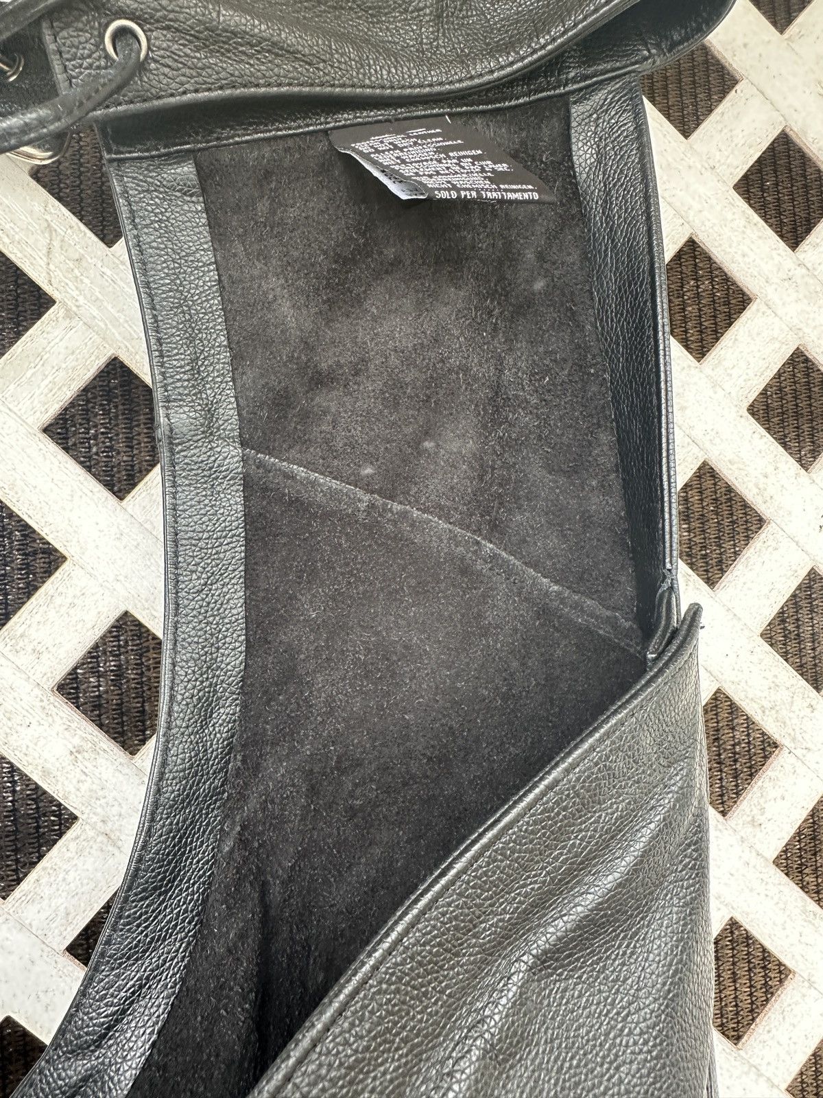 Harley Davidson Harley-Davidson Men's XL Tall Black Leather Adjustable Waist Size US 36 / EU 52 - 6 Thumbnail