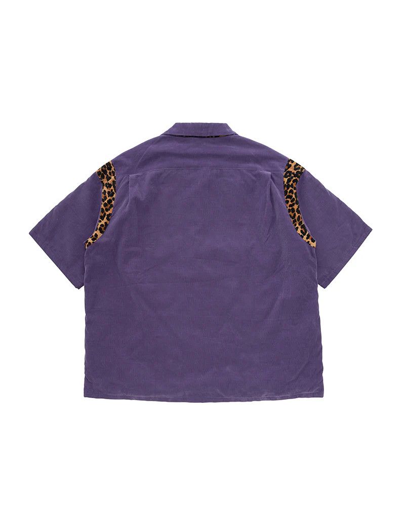Visvim o1mle0725 Wallis Down S/S Shirt in Purple Size US M / EU 48-50 / 2 - 2 Thumbnail