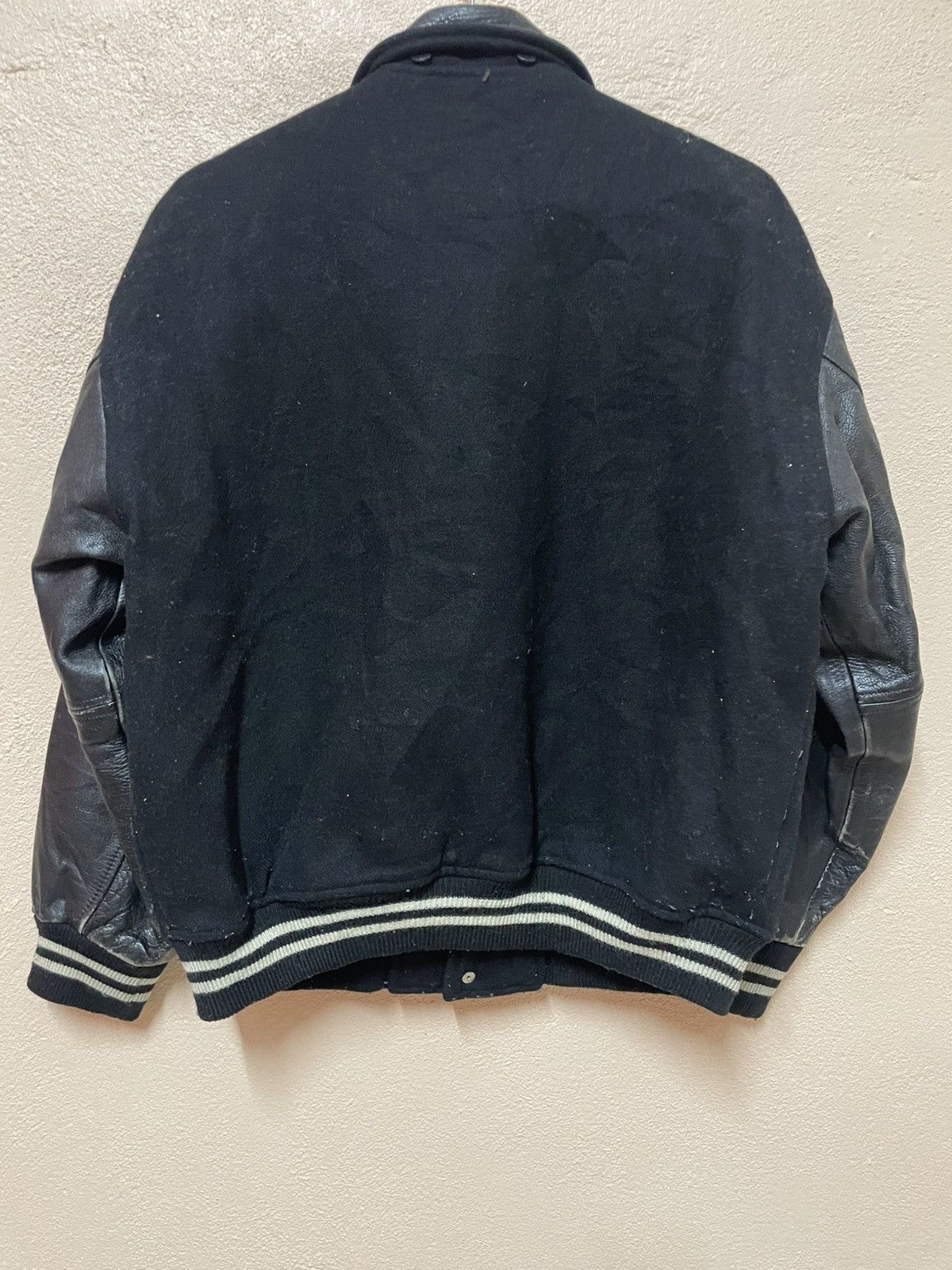 Other Vintage Varsity Letterman Harvard University Leather Jacket Size US M / EU 48-50 / 2 - 12 Thumbnail