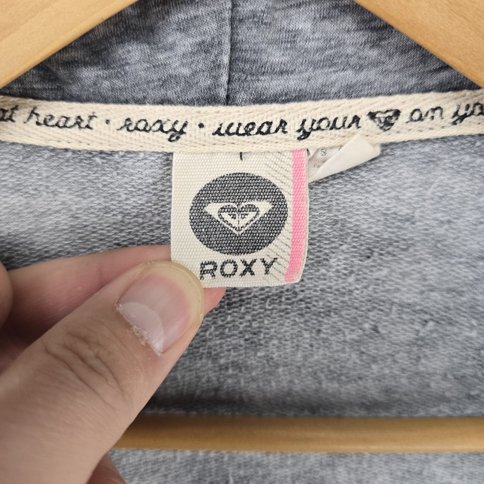 Quiksilver Quiksilver Roxy Zip Up Sweater Women Small Heather Gray Y2K Size S / US 4 / IT 40 - 7 Thumbnail