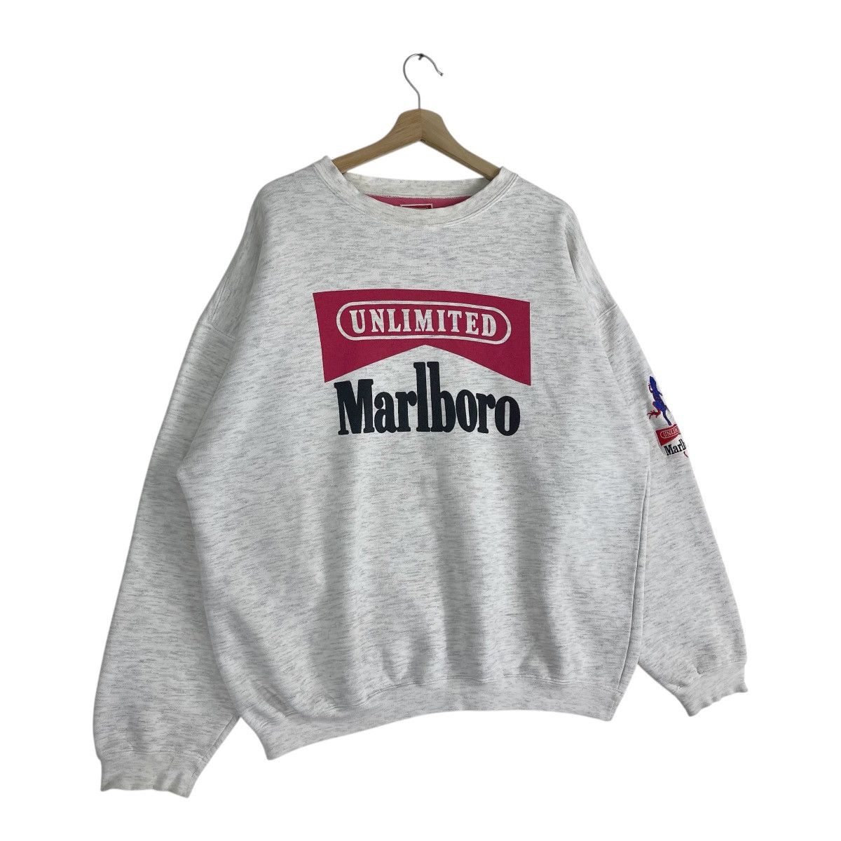 Marlboro × Marlboro Unlimited × Vintage 90’s Marlboro Unlimited Sweatshirt Size US XL / EU 56 / 4 - 4 Thumbnail