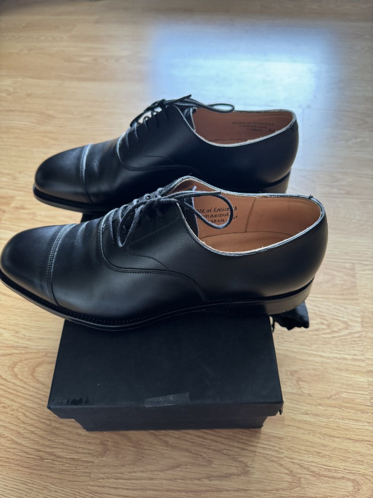 Grenson Grenson Cambridge - Black Cap toe Oxford -8.5uk(9.5us) Size US 8.5 / EU 41-42 - 5 Thumbnail