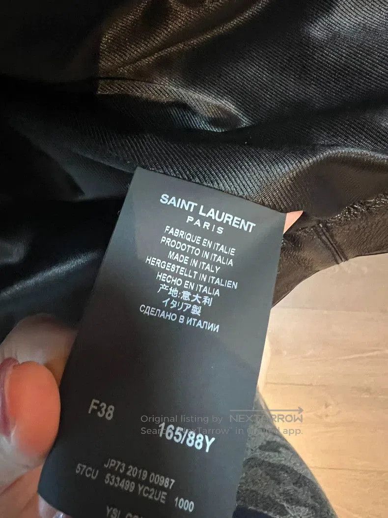 Saint Laurent Paris YSL SLP Saint Laurent Leather Jacket. Size S / US 4 / IT 40 - 3 Thumbnail