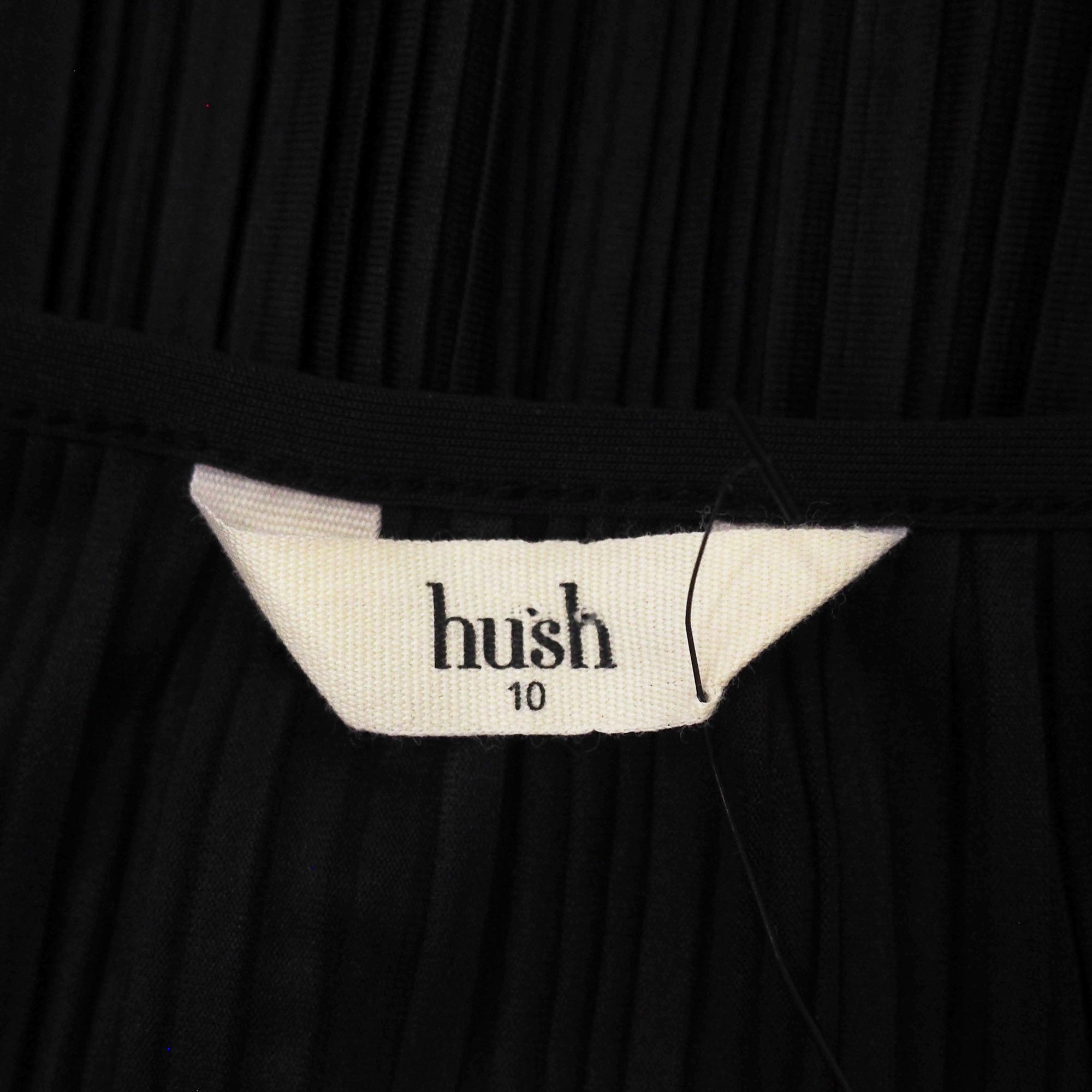 Hush Puppies Hush plisse pleated midi dress in black M Size M / US 6-8 / IT 42-44 - 9 Thumbnail