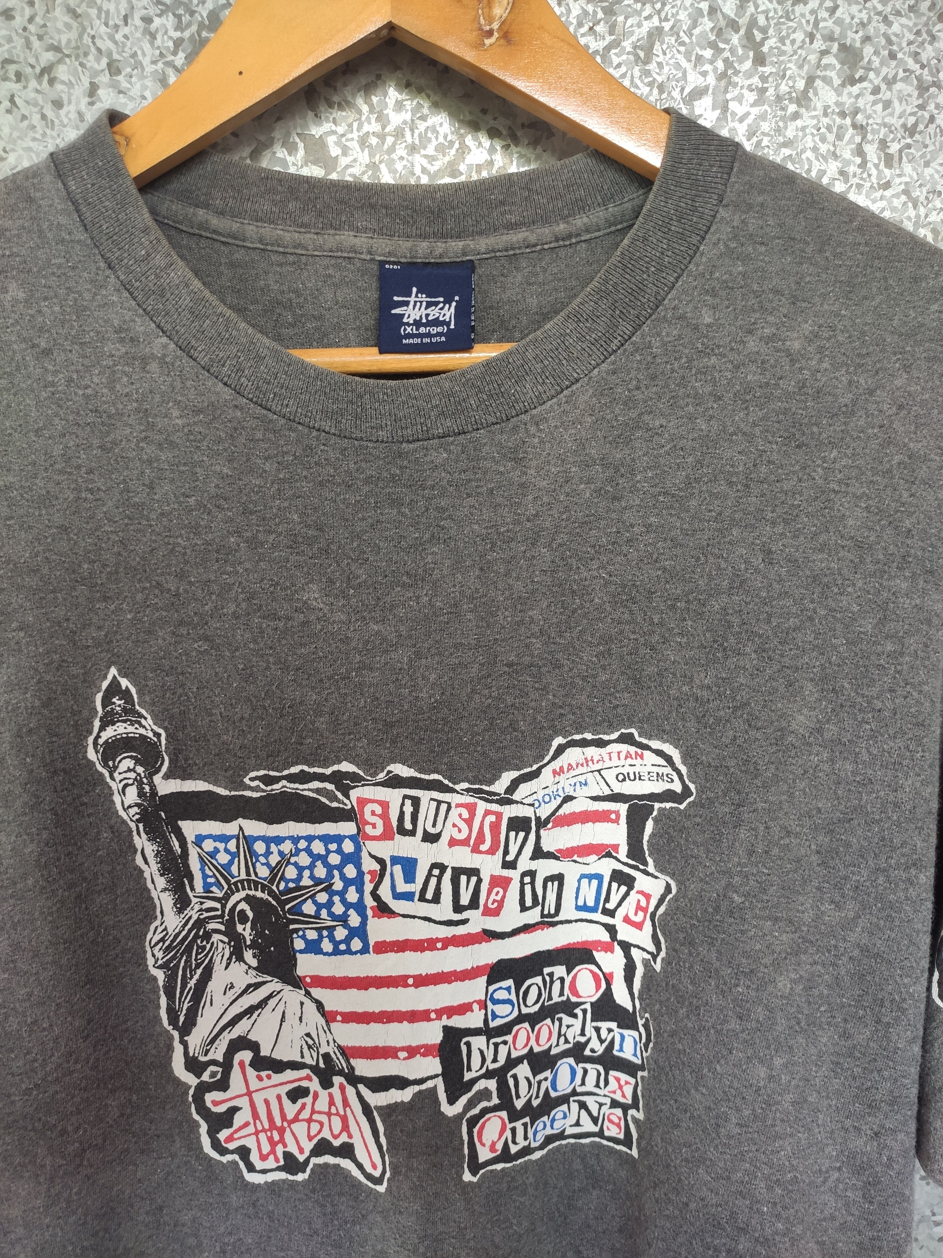 Stussy 🔥 Vintage 90s Vintage Stussy t shirt Americano made in USA Size US L / EU 52-54 / 3 - 2 Thumbnail