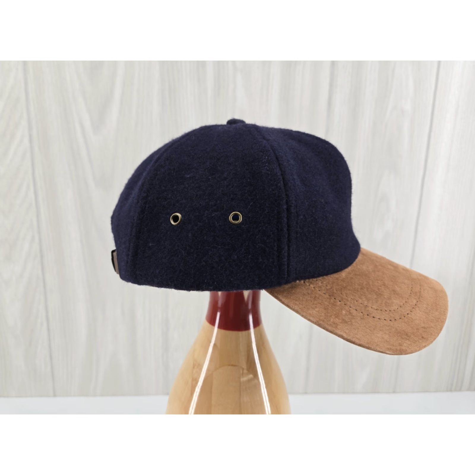 London Fog VINTAGE London Fog Baseball Cap Hat Men Adjustable Wool Blend Blue 90s Suede Solid Cap Size ONE SIZE - 5 Thumbnail