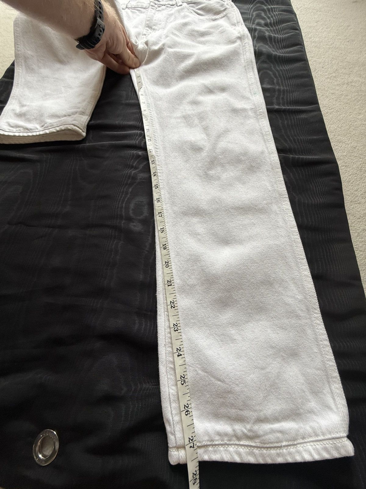 Celine Celine white jeans mid wasit slim leg 30 Hedi Slimane grail Size US 30 / EU 46 - 8 Thumbnail