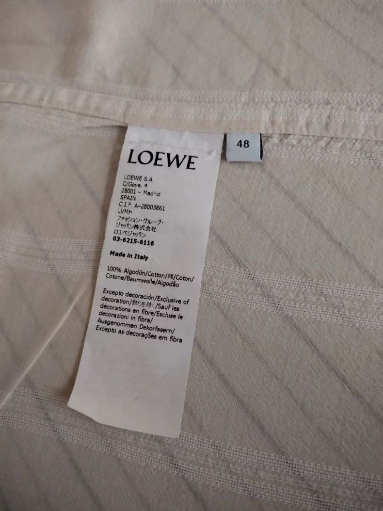 Loewe LOEWE Pink striped dress shirt skirt Size L / US 10 / IT 46 - 4 Thumbnail