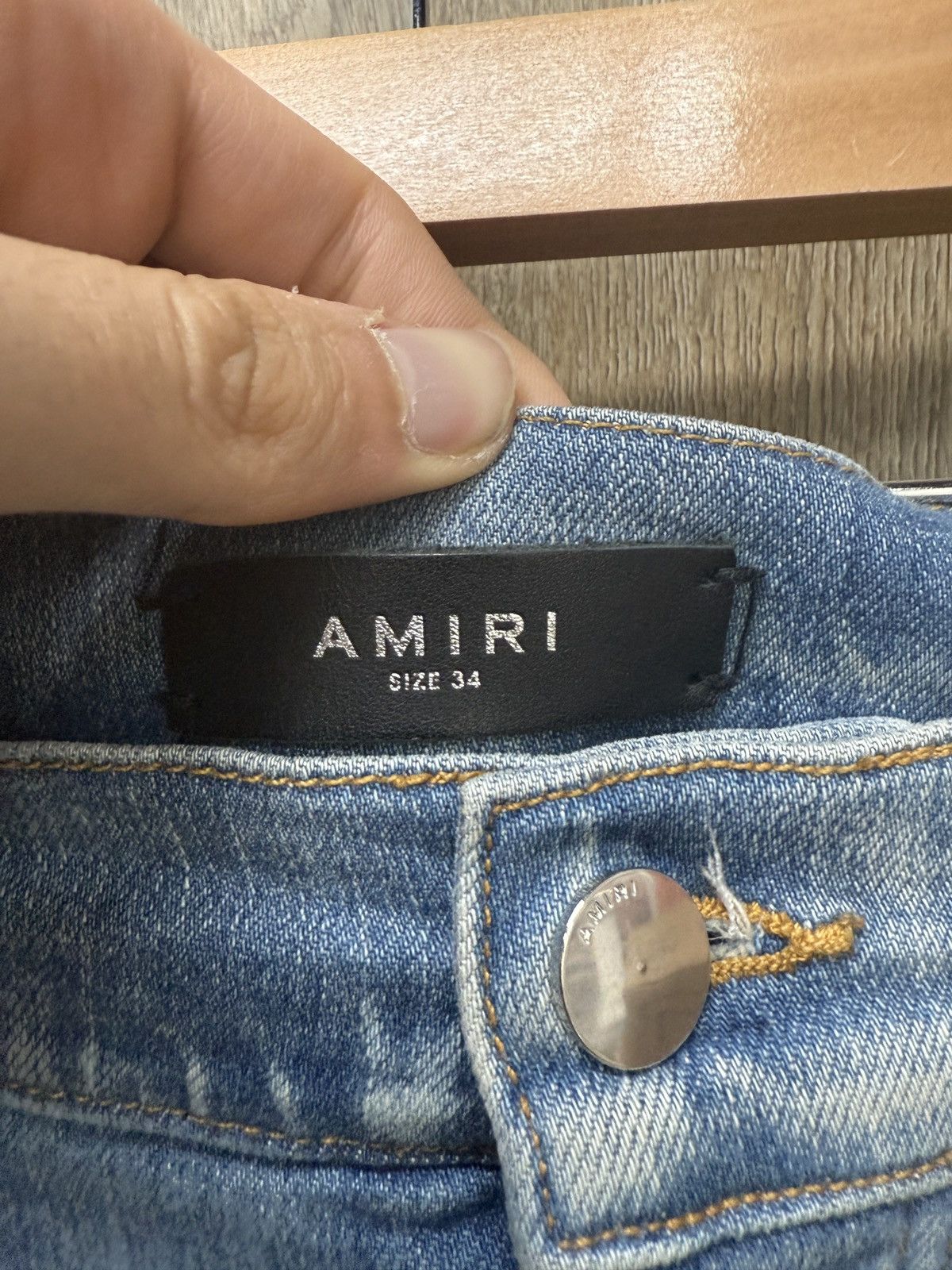 Amiri Amiri MX1 Blue Denim Brown MX1s Size US 34 / EU 50 - 7 Thumbnail