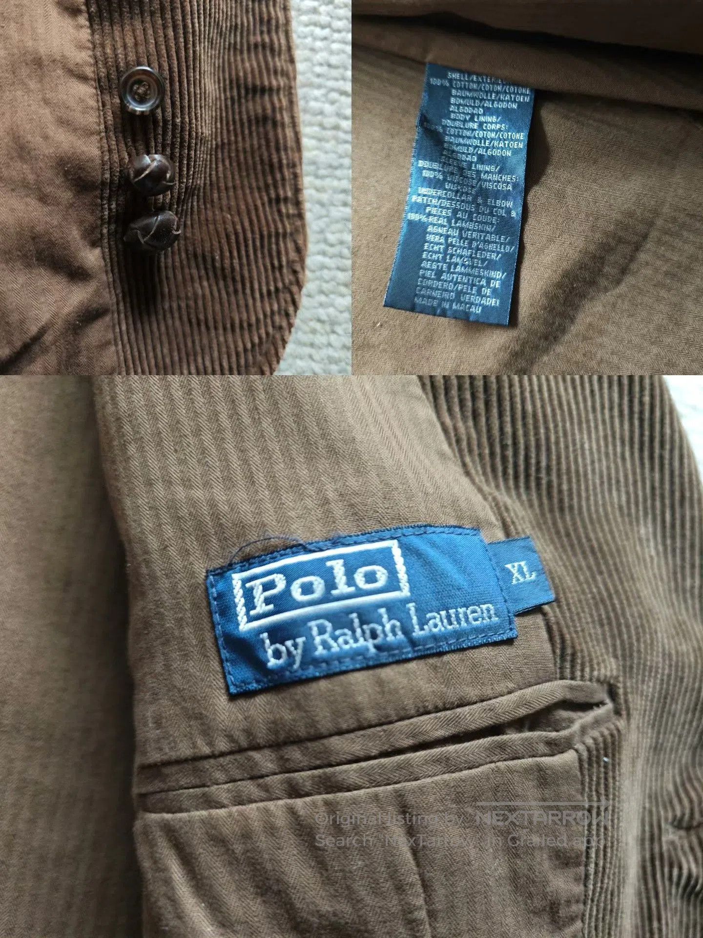 Polo Ralph Lauren Polo Ralph Lauren Corduroy Blazer Jacket. Size US XL / EU 56 / 4 - 5 Thumbnail