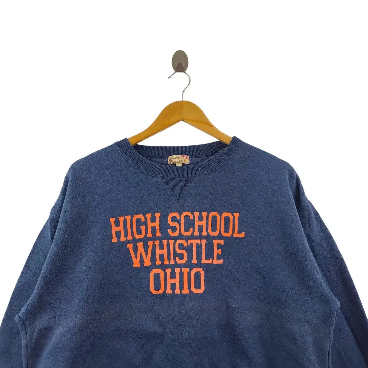 Vintage Vintage HIGH SCHOOL OHIO WHISTLE Collegiate Sweatshirt Size L / US 10 / IT 46 - 2 Thumbnail