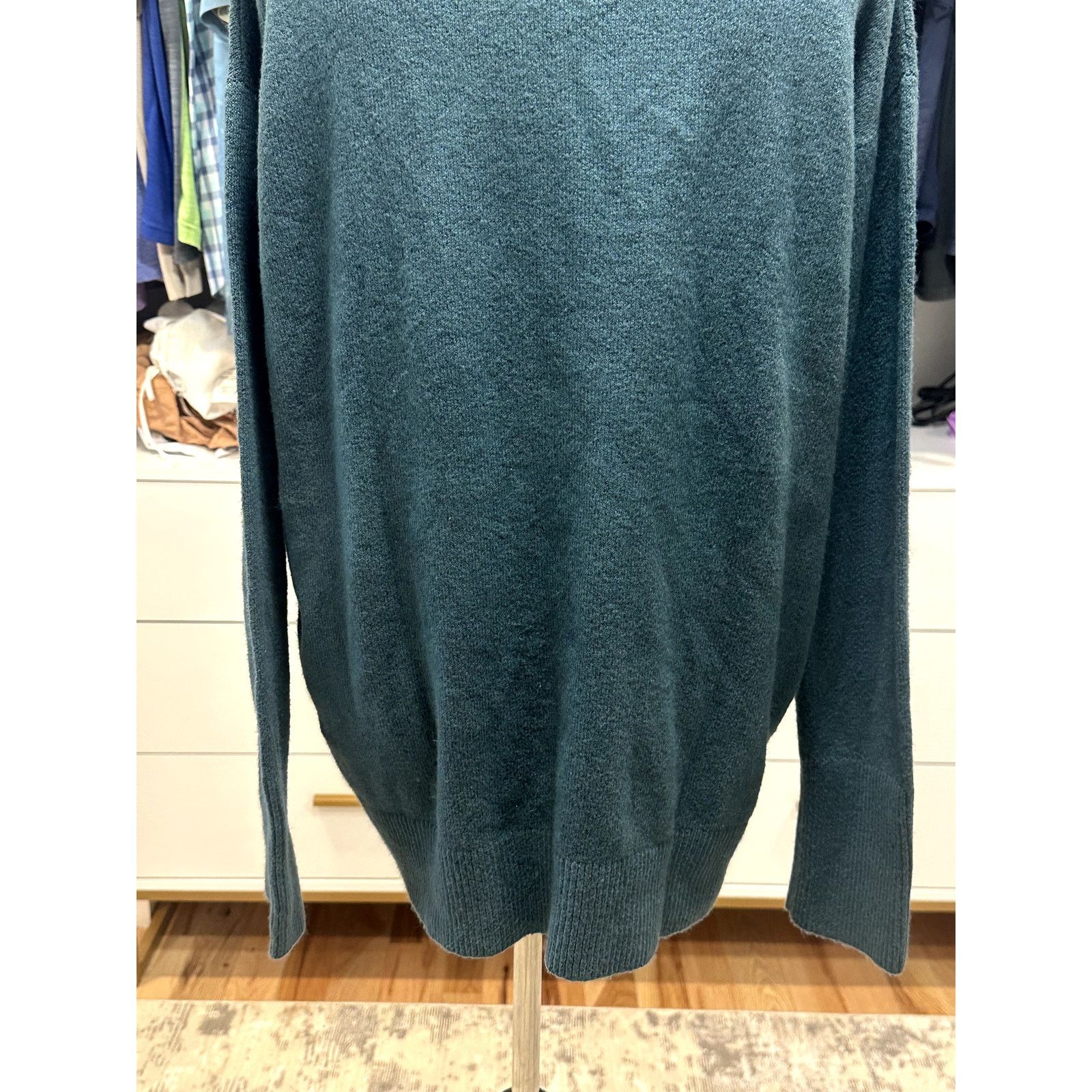 Other Caslon Womens Green Funnel Neck Cotton Blend Sweater XL NWOT Size XL / US 12-14 / IT 48-50 - 7 Thumbnail