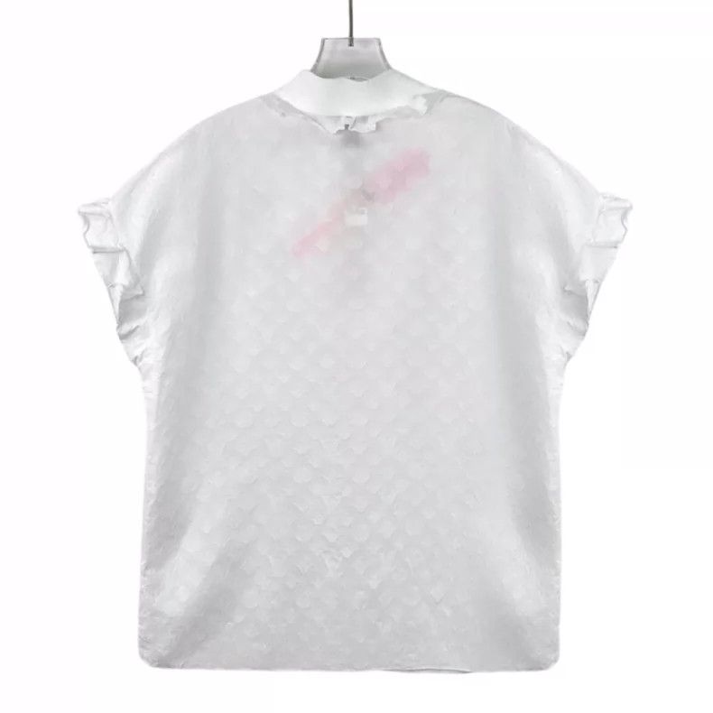 Louis Vuitton Louis Vuitton White logo jacquard full-print cotton lace s Size XS / US 0-2 / IT 36-38 - 2 Thumbnail