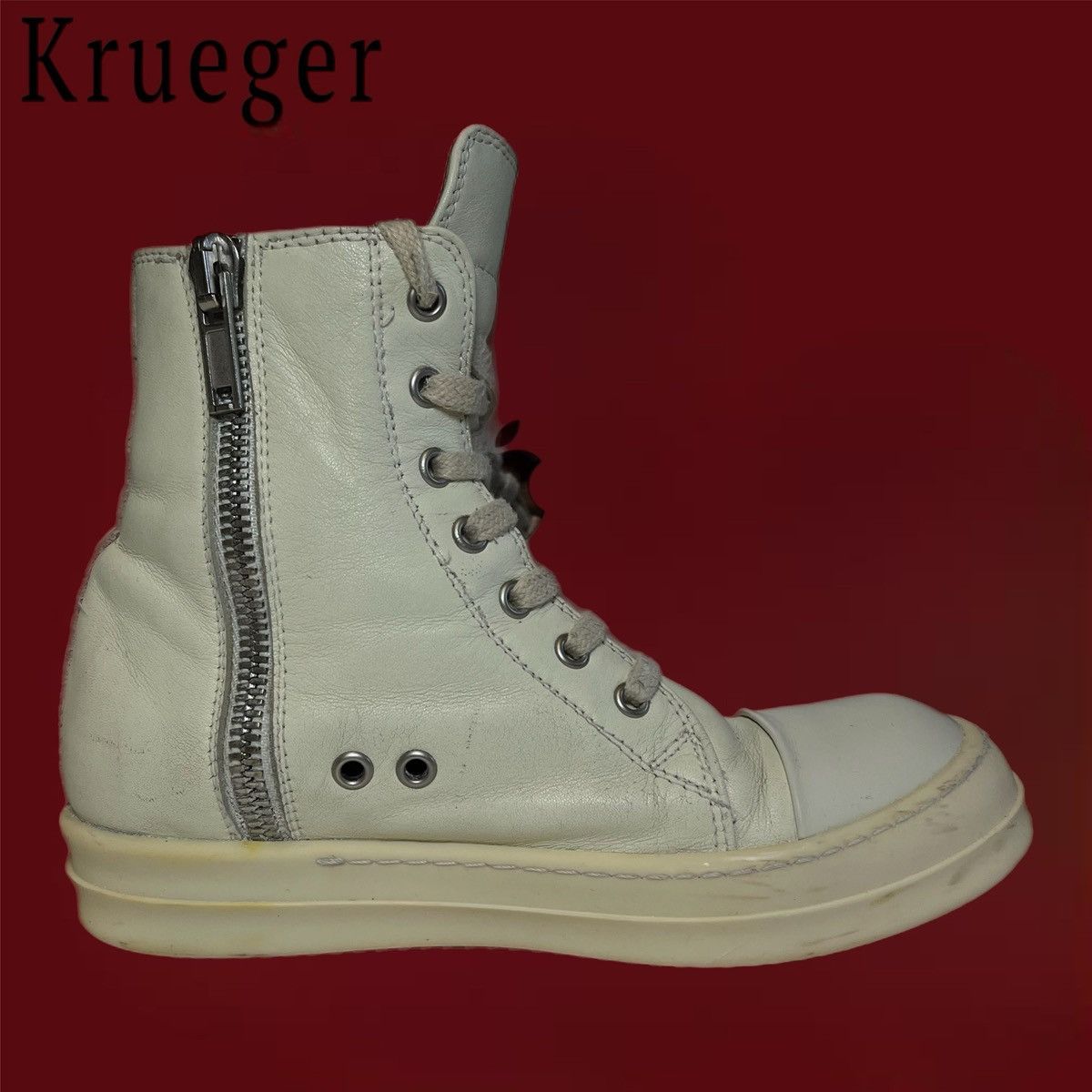 Rick Owens Rick Owes White Ramones 2018 Size US 6 / IT 36 - 8 Thumbnail