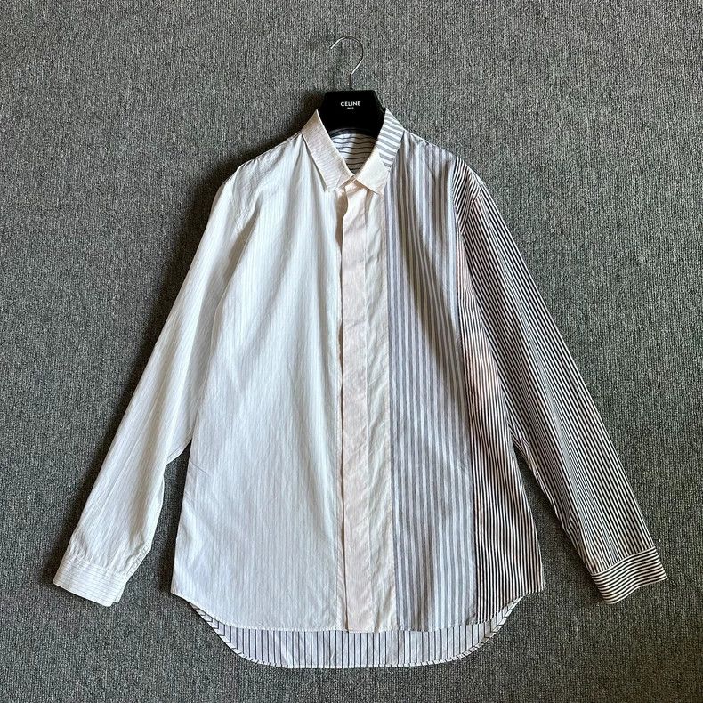 Dior Color Blocked Striped Shirt by Dior-dmc Size US M / EU 48-50 / 2 - 1 Thumbnail