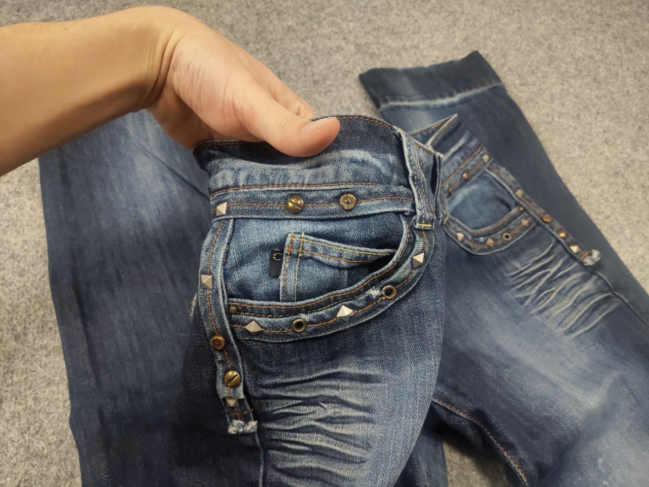 Just Cavalli Vintage 90's Just Cavalli Faded Denim Logo Jeans Y2K Style Size US 30 / EU 46 - 12 Thumbnail