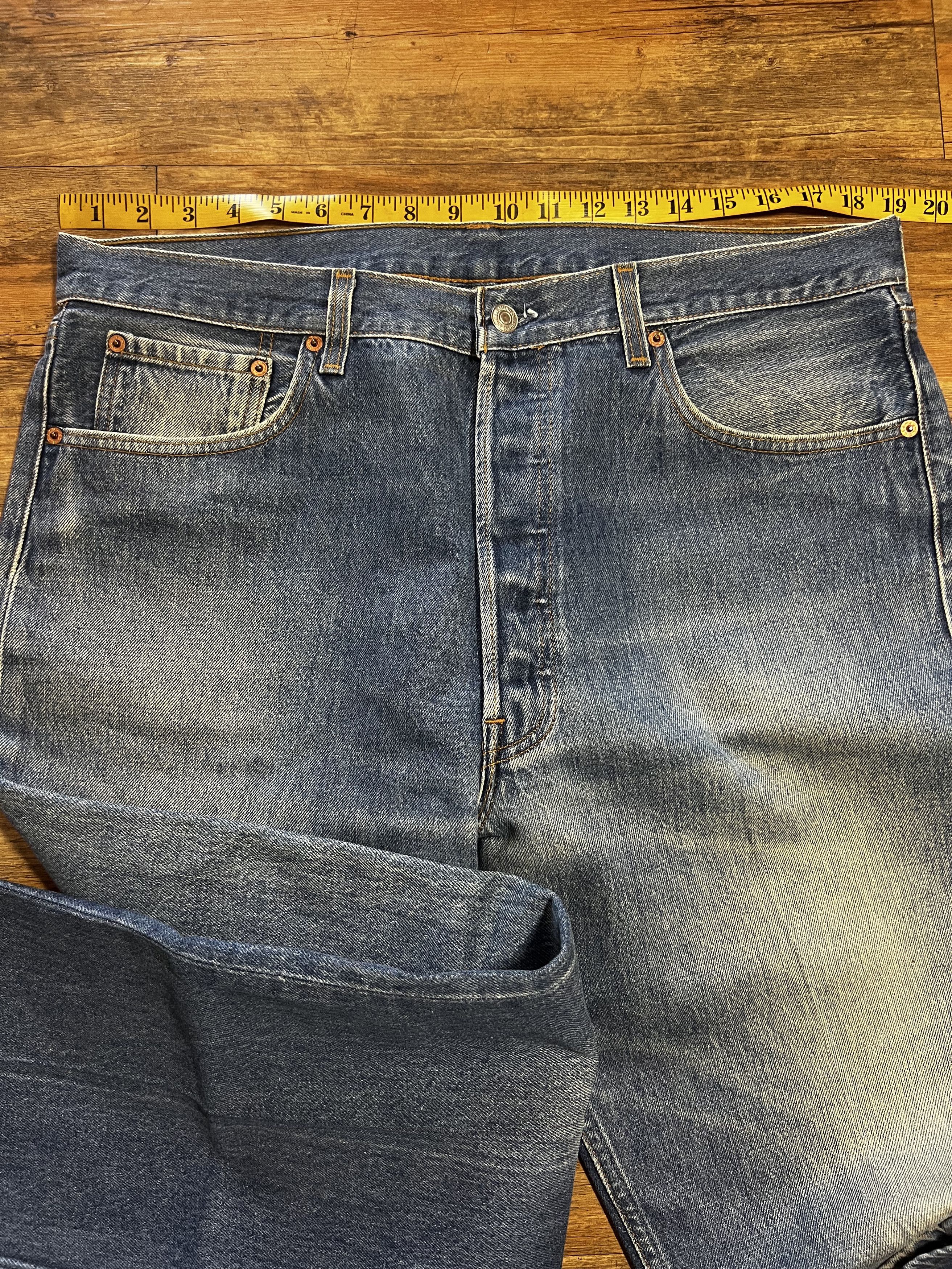 Levi's × Levi's Vintage Clothing × Vintage Vintage 501 Levi's Faded Denim Blue Jean Pants Size US 38 / EU 54 - 4 Thumbnail