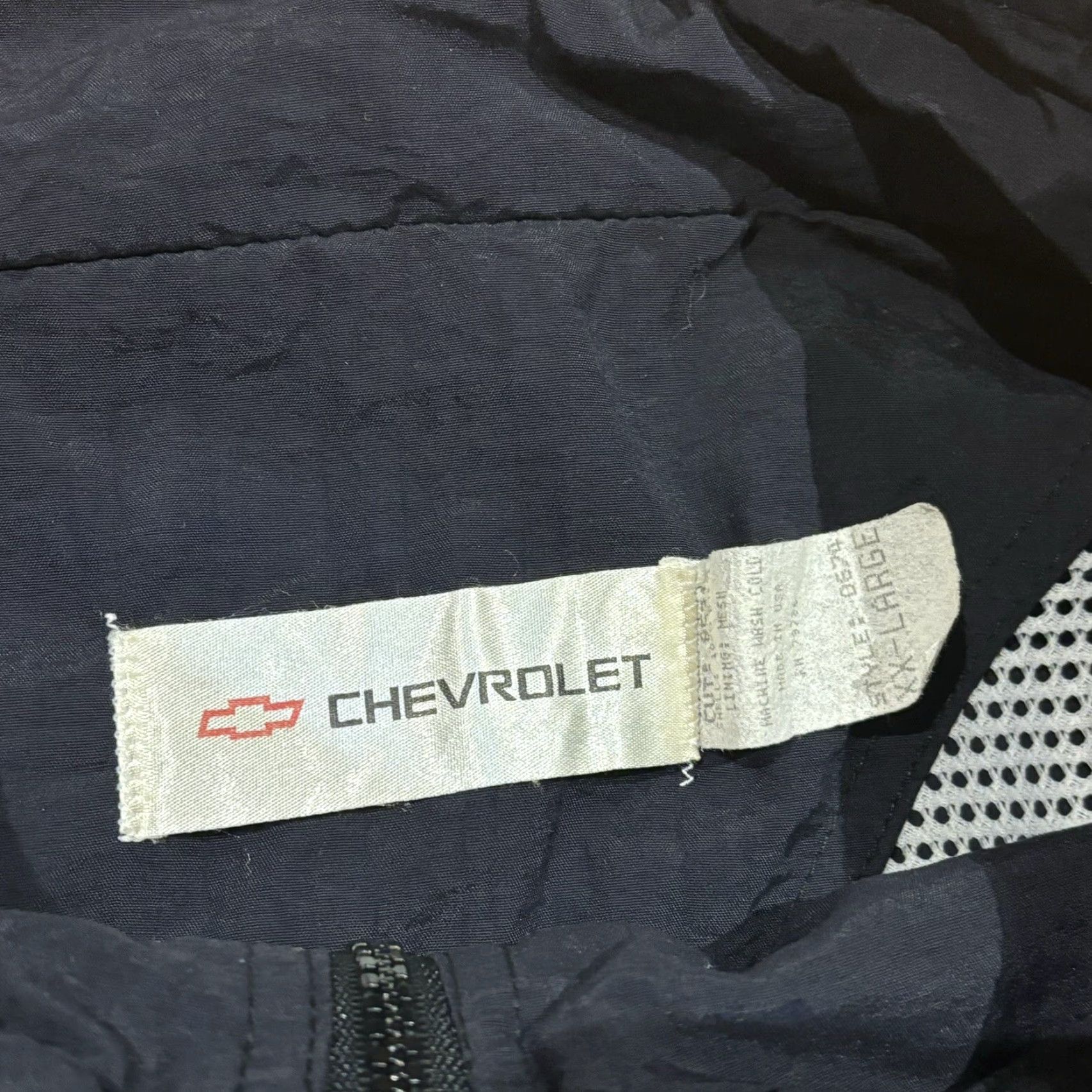 Vintage VTG Chevy Windbreaker Coat Jacket Chevrolet Black Red Made In USA Men’s Size XXL Size US XXL / EU 58 / 5 - 7 Thumbnail