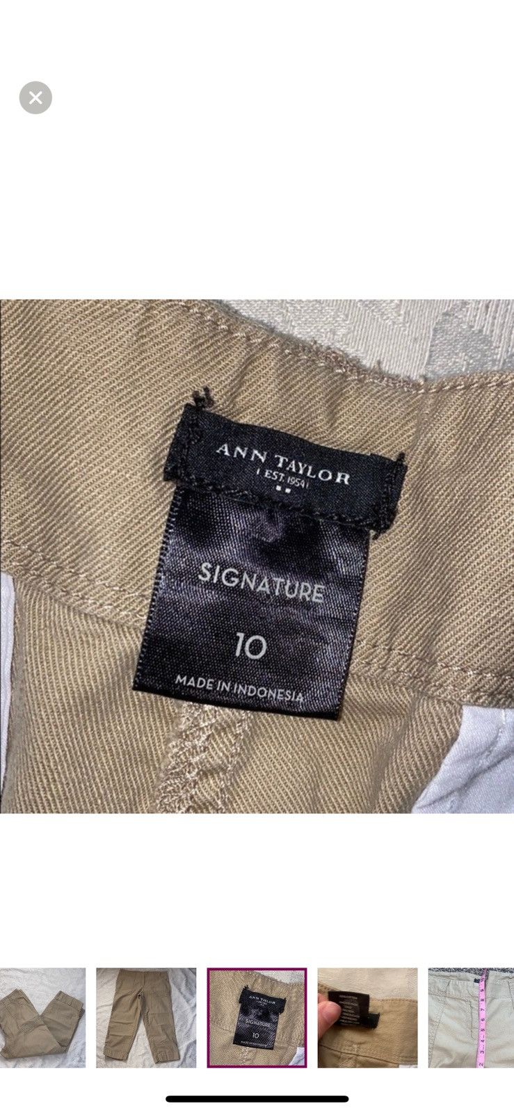 Ann Taylor Ann Taylor cropped khakis size 10 Size 32" / US 10 / IT 46 - 4 Thumbnail