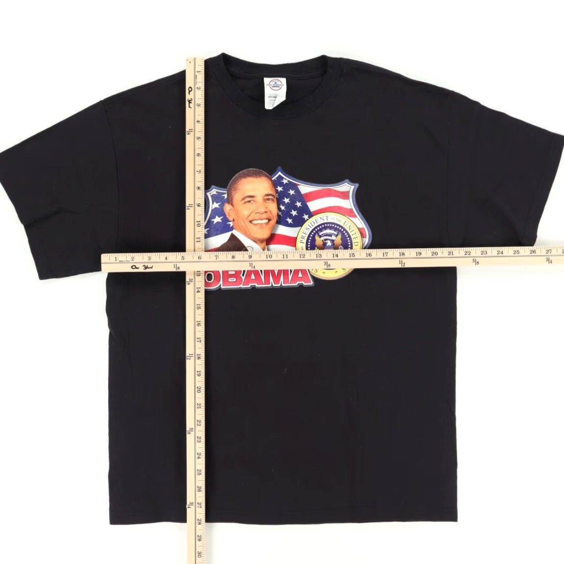 Delta Delta Barack Obama Presidential Seal Solid T-Shirt Black Men's L Size US L / EU 52-54 / 3 - 3 Thumbnail