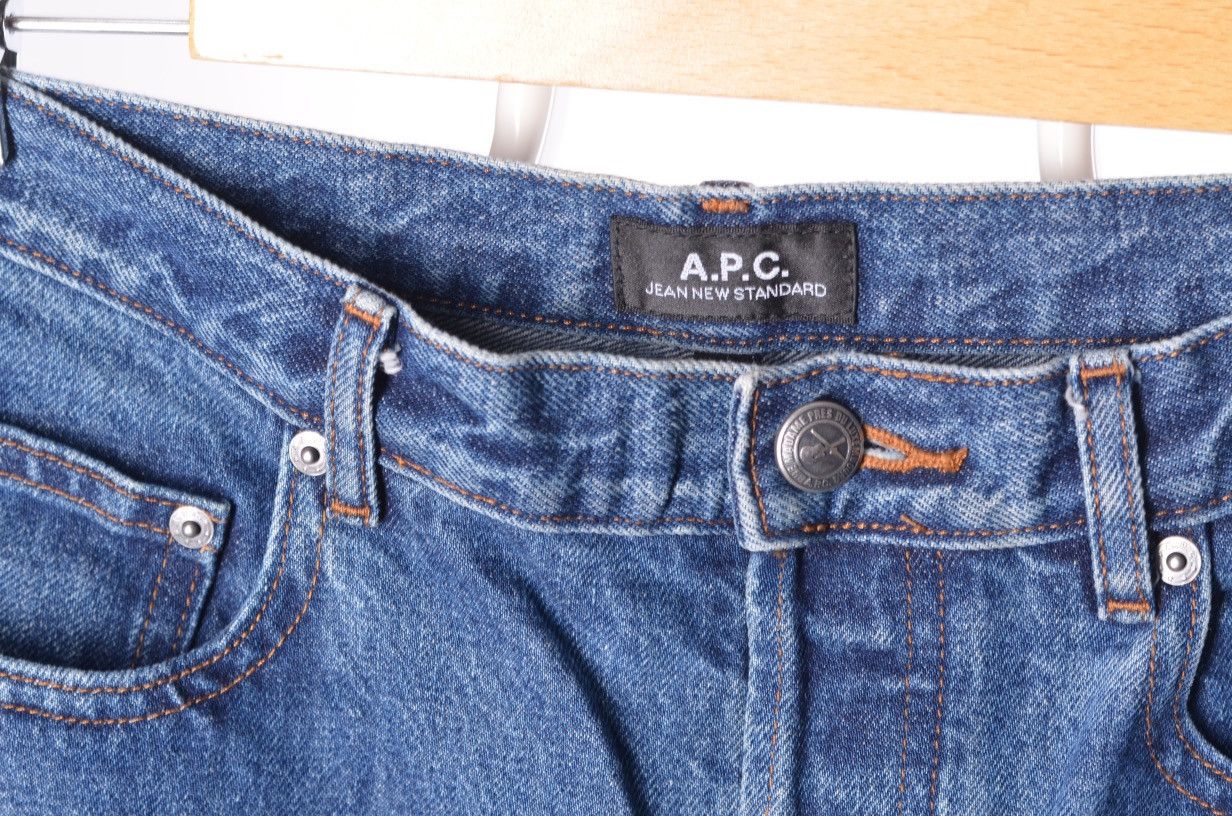 A.P.C. Vintage APC Petit New Standard Blue Wash Jeans sz 32 Size US 32 / EU 48 - 4 Thumbnail
