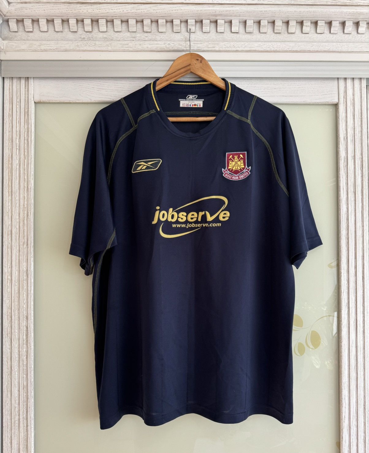 Reebok × Vintage Vintage West Ham United 2003-2004 Away Soccer Jersey Kit Size US XL / EU 56 / 4 - 1 Thumbnail