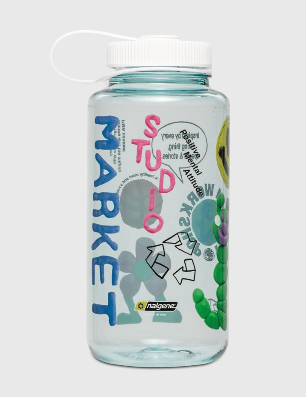 MARKET Market SMILEY COLLAGE Water bottle - Stylemyle