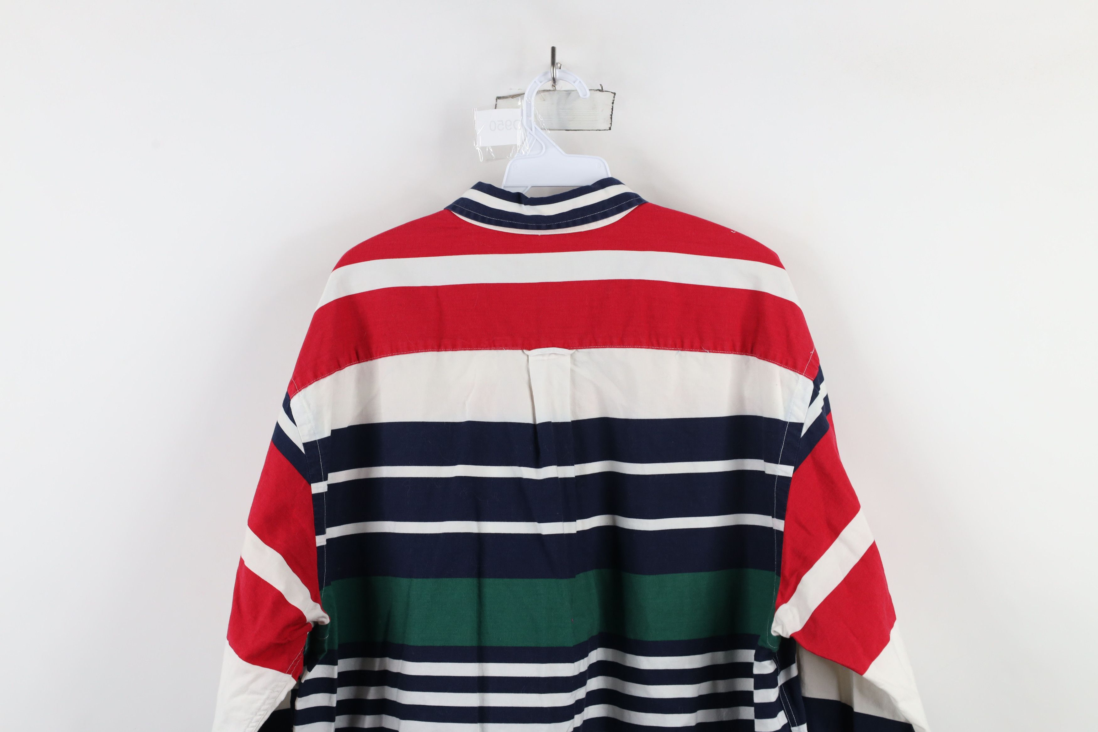 Nautica × Vintage Vintage 90s Nautica Block Collared Button Down Shirt Cotton Size US XL / EU 56 / 4 - 13 Thumbnail